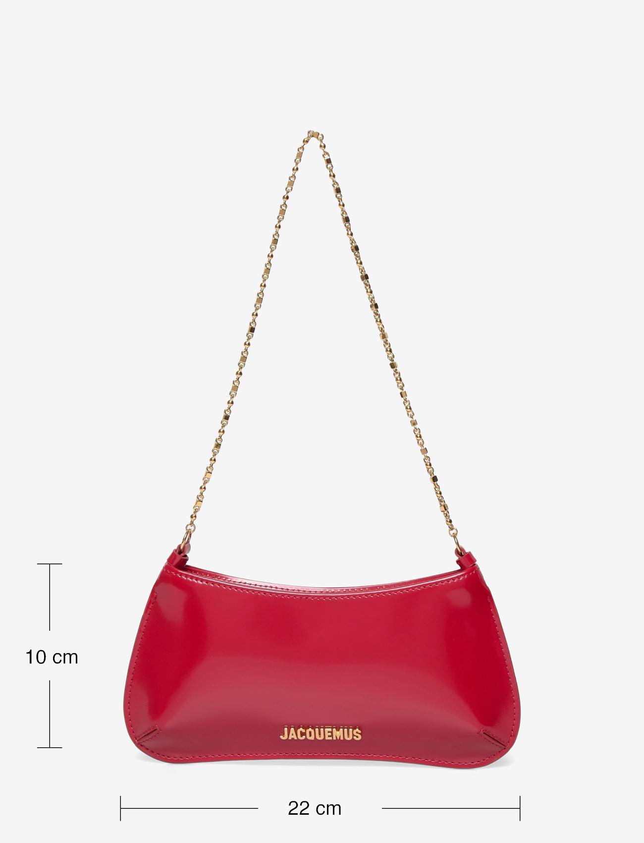 Jacquemus - The small Bisou Chaîne Bag - skuldertasker - red - 3