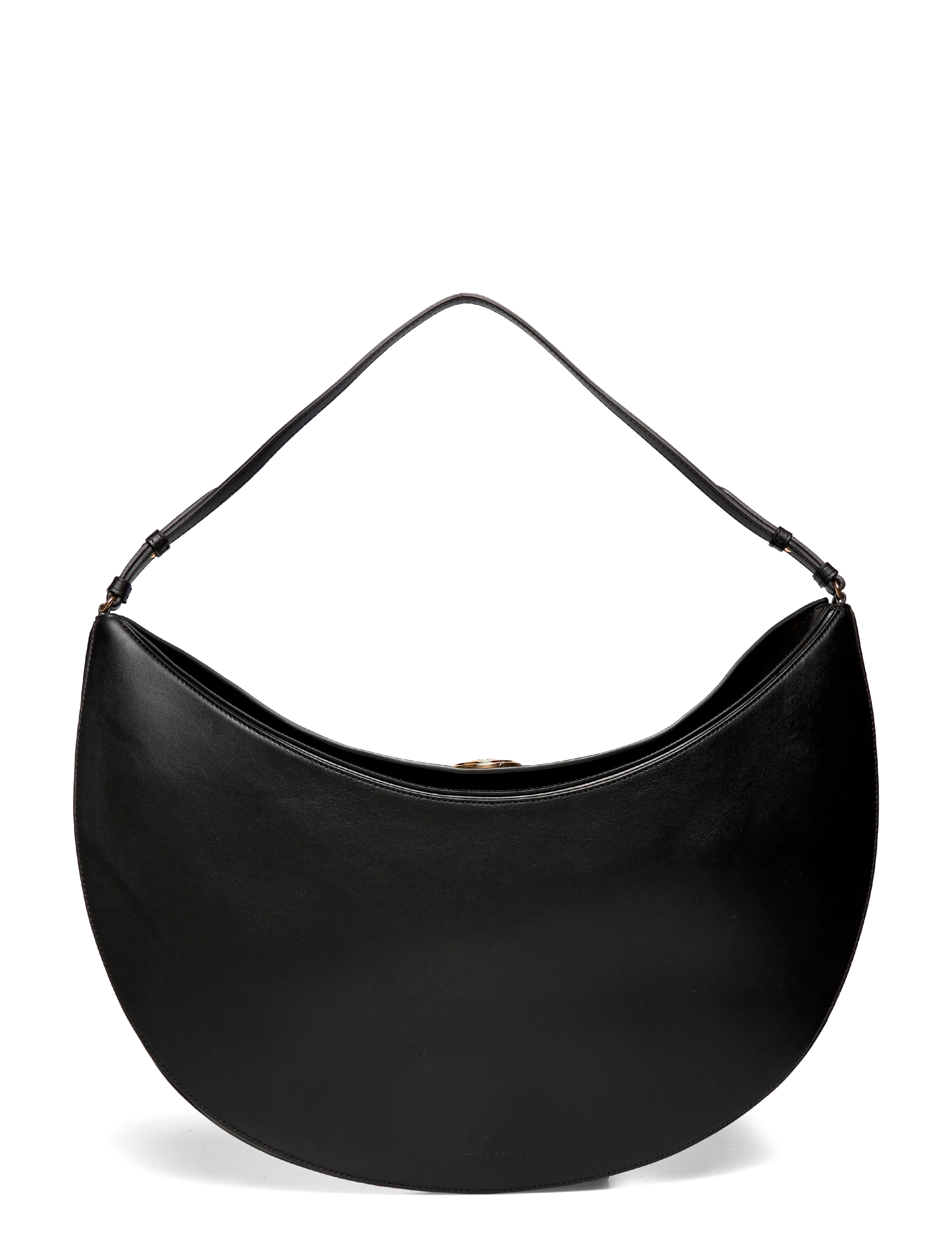 Jacquemus Le Sac Ovalo, Kvinder, Halvmåne Skuldertaske, Sort, Str: ONE SIZE