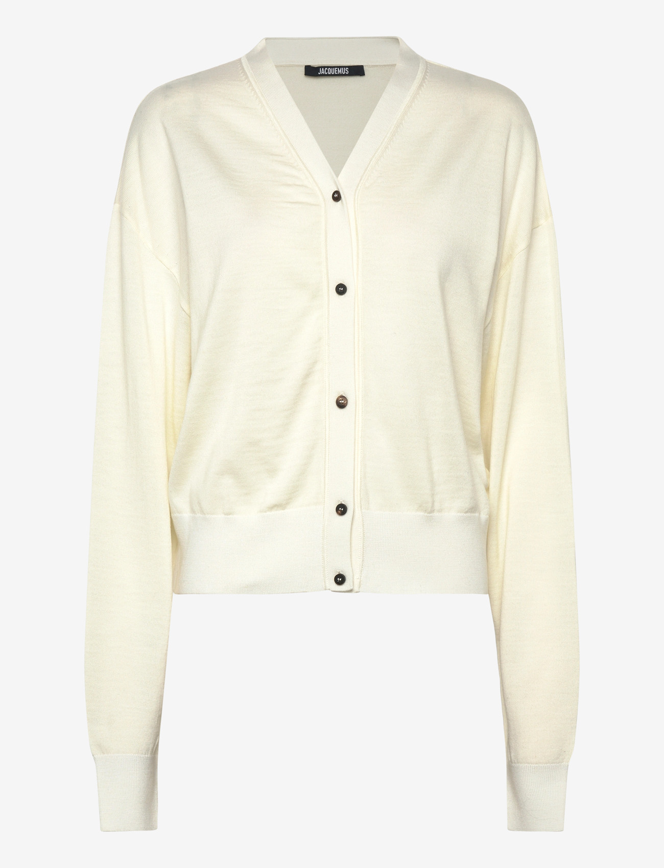 Jacquemus - Merino wool cardigan - cardigans - white - 0