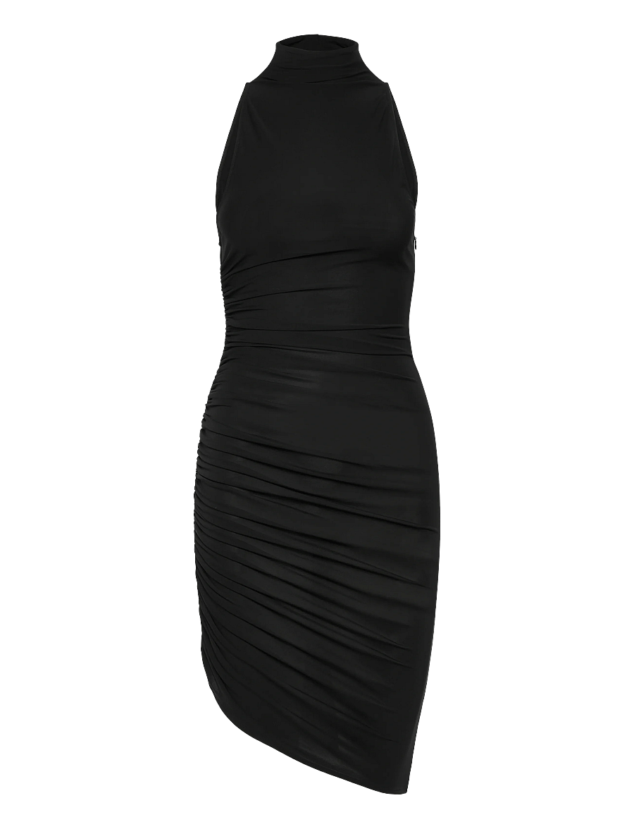 Jacquemus - Asymmetric Square dress - kokteilikleidid - black - 0