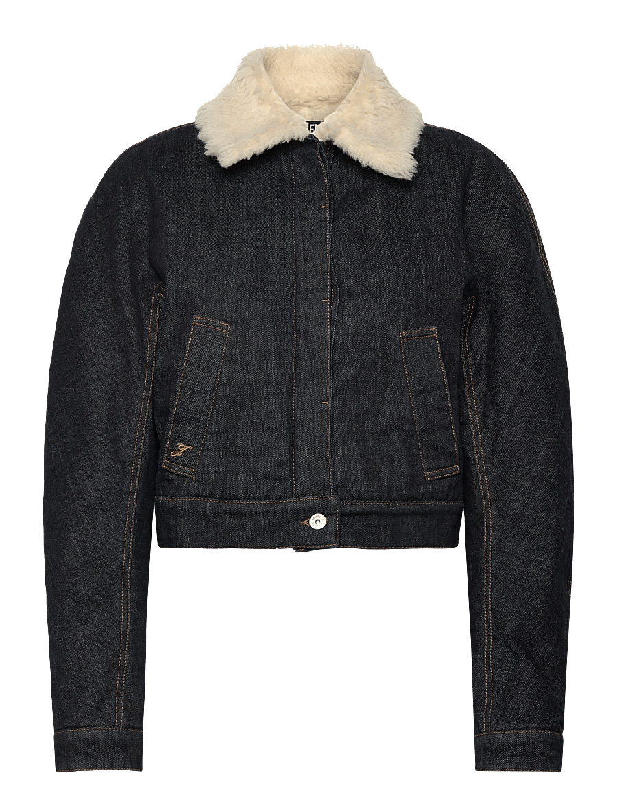 Jacquemus - The Ovalo de-Nîmes denim bomber jacket - denimjakker - blue - 0