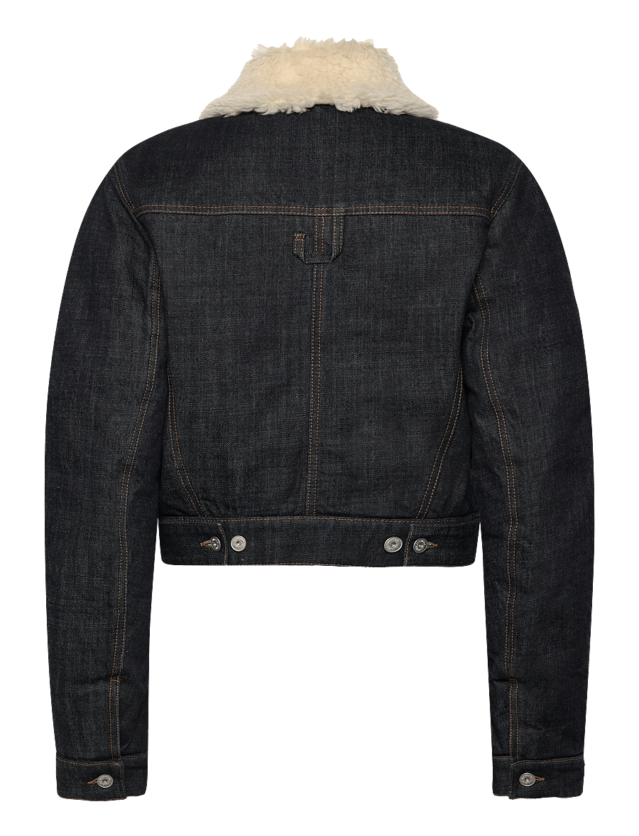 Jacquemus - The Ovalo de-Nîmes denim bomber jacket - denimjakker - blue - 1