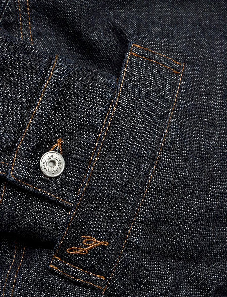 Jacquemus - The Ovalo de-Nîmes denim bomber jacket - denimjakker - blue - 3