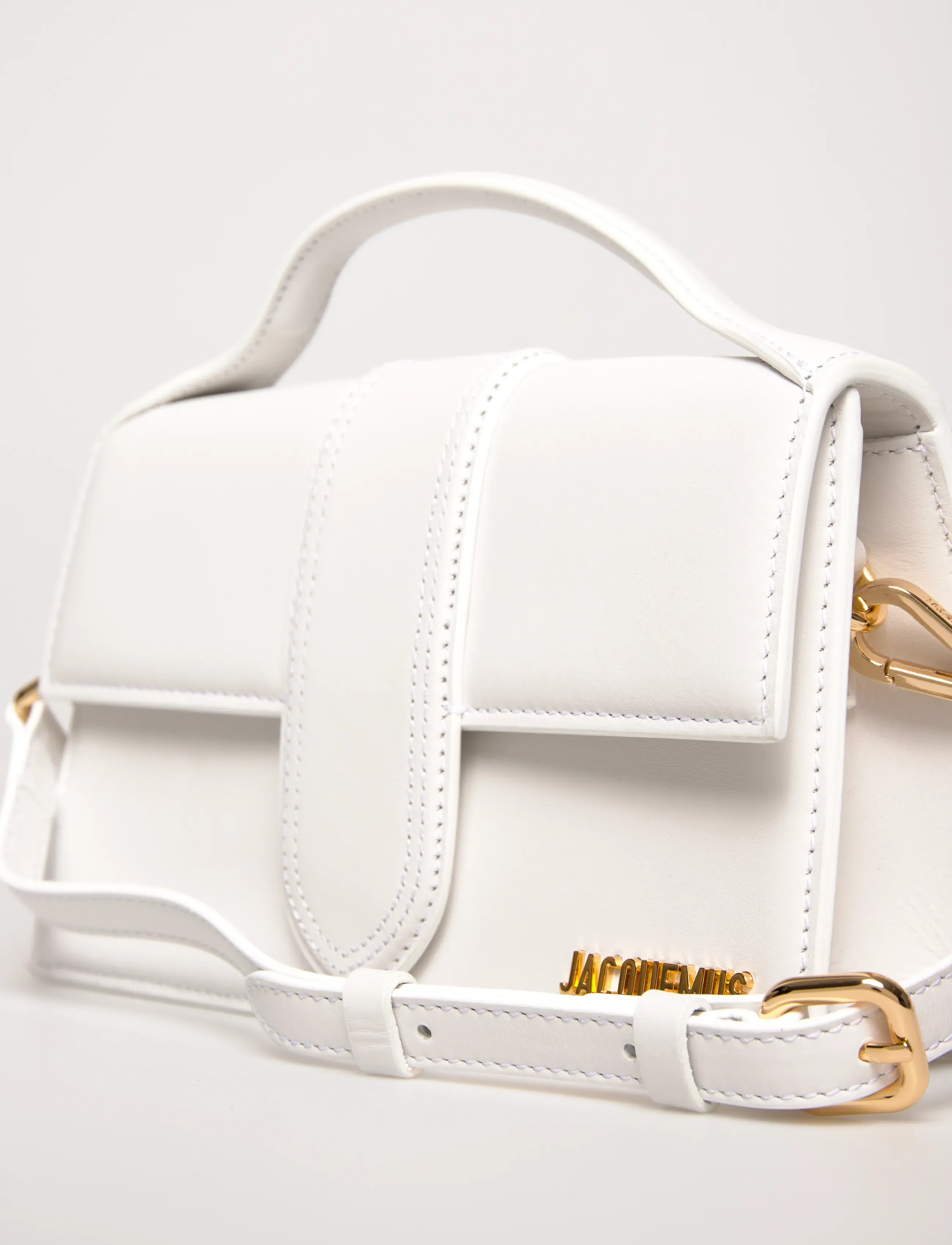 Jacquemus - Le Grand Bambino - top handle tasker - white - 4
