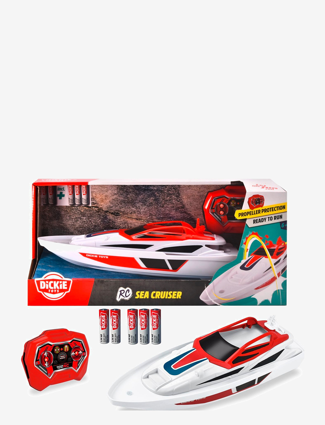 Jada Toys - Dickie Toys Radiostyrd Båt Sea Cruiser, 34 cm - både - multi coloured - 1