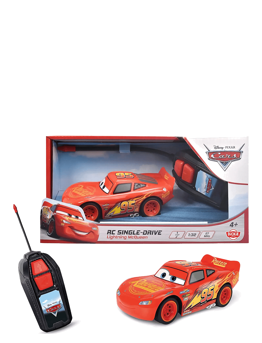 Jada Toys - Disney Cars Remote-Controlled Lightning McQueen 1:32 - ferngesteuertes spielzeug - red - 0