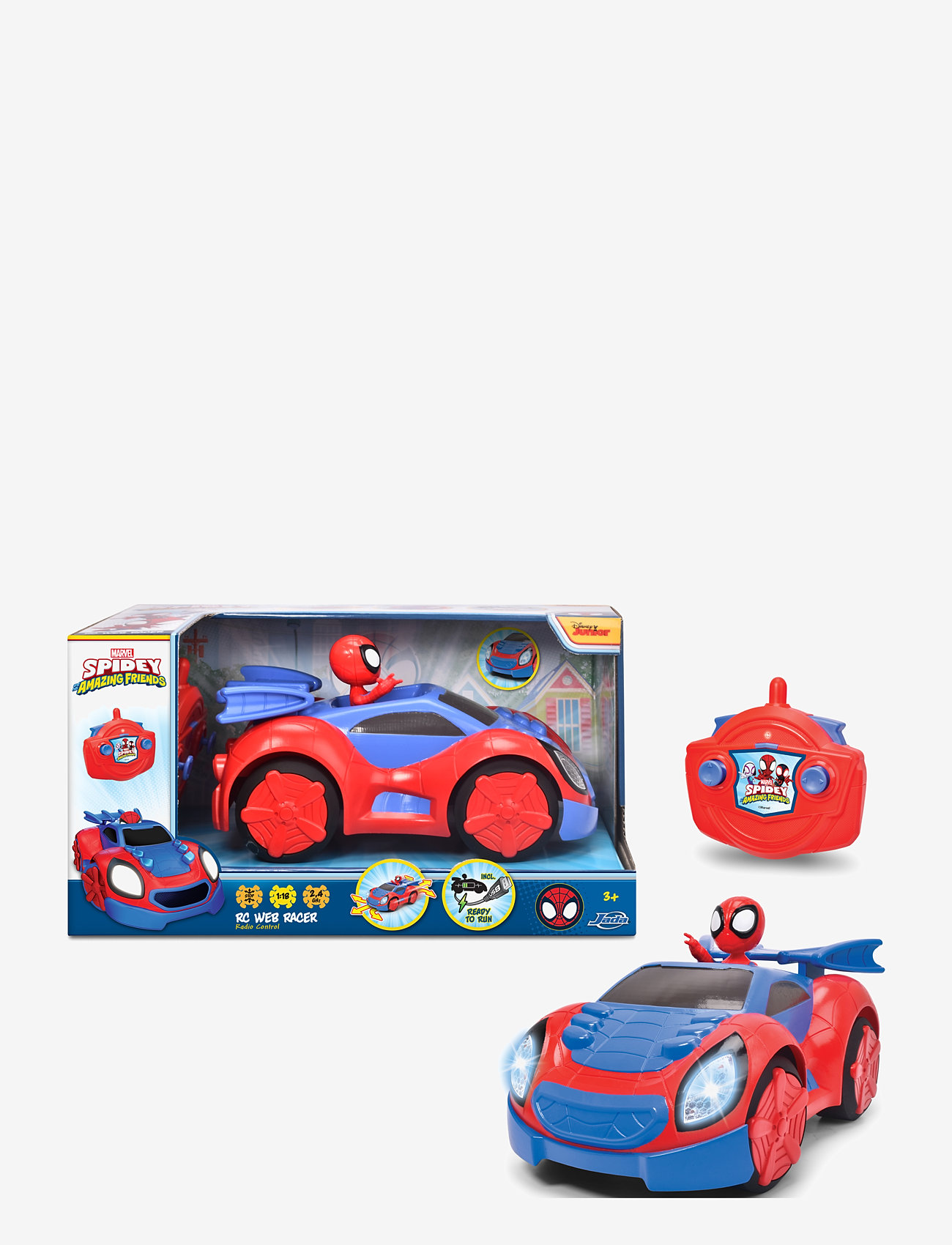 Jada Toys - RC Spidey Web Racer - syntymäpäivälahjat - blue - 1