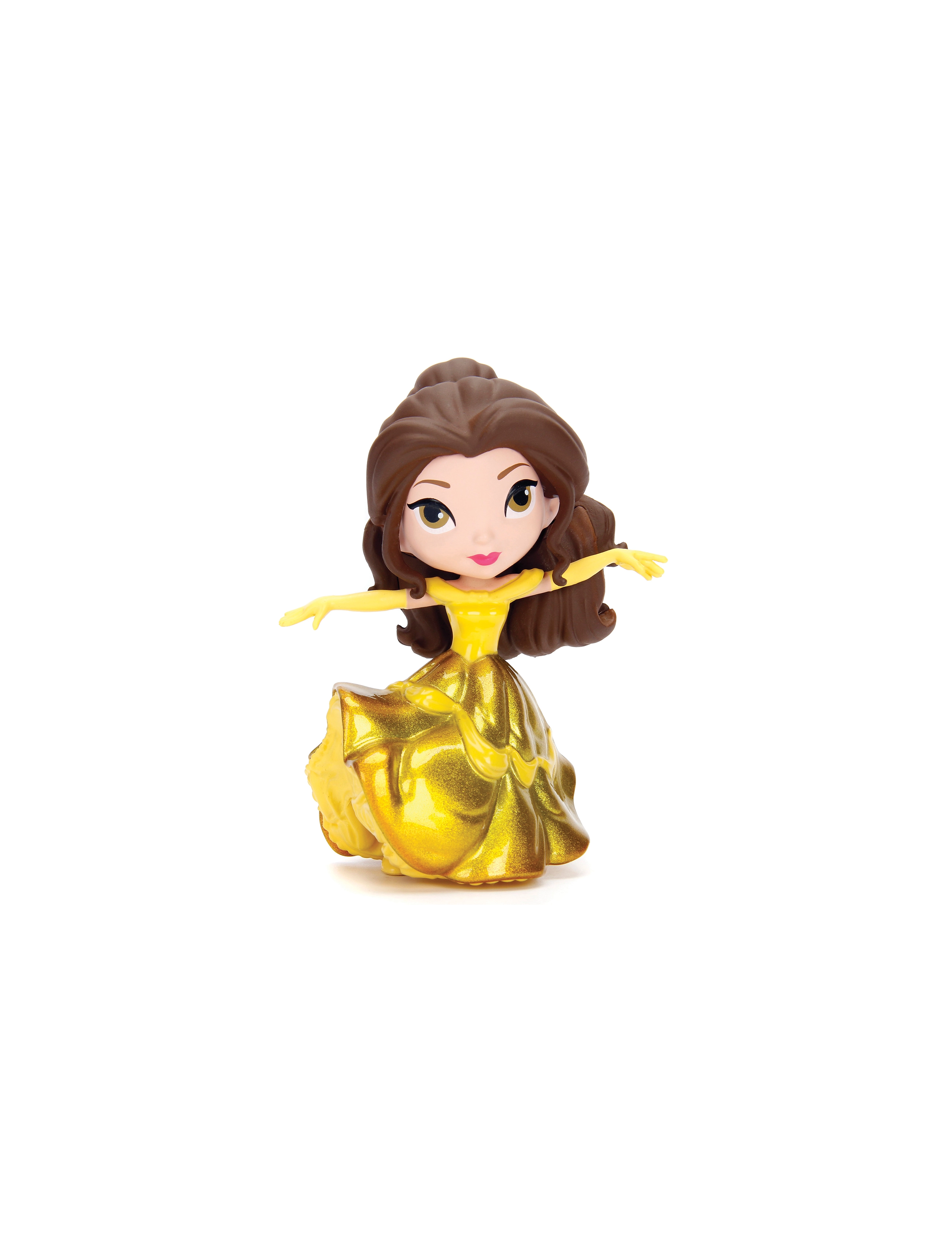 Jada Toys Disney Princess Gold Gown Belle 4"Figure, Movies & Fairy Tale Characters, Multi/mønstret, Str: ONE SIZE