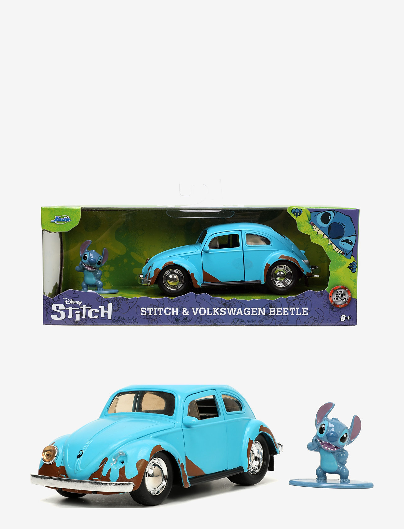 Jada Toys - Disney Lilo and Stitch 1959 VW Beetle, 1:32 - legetøjsbiler - blue - 0