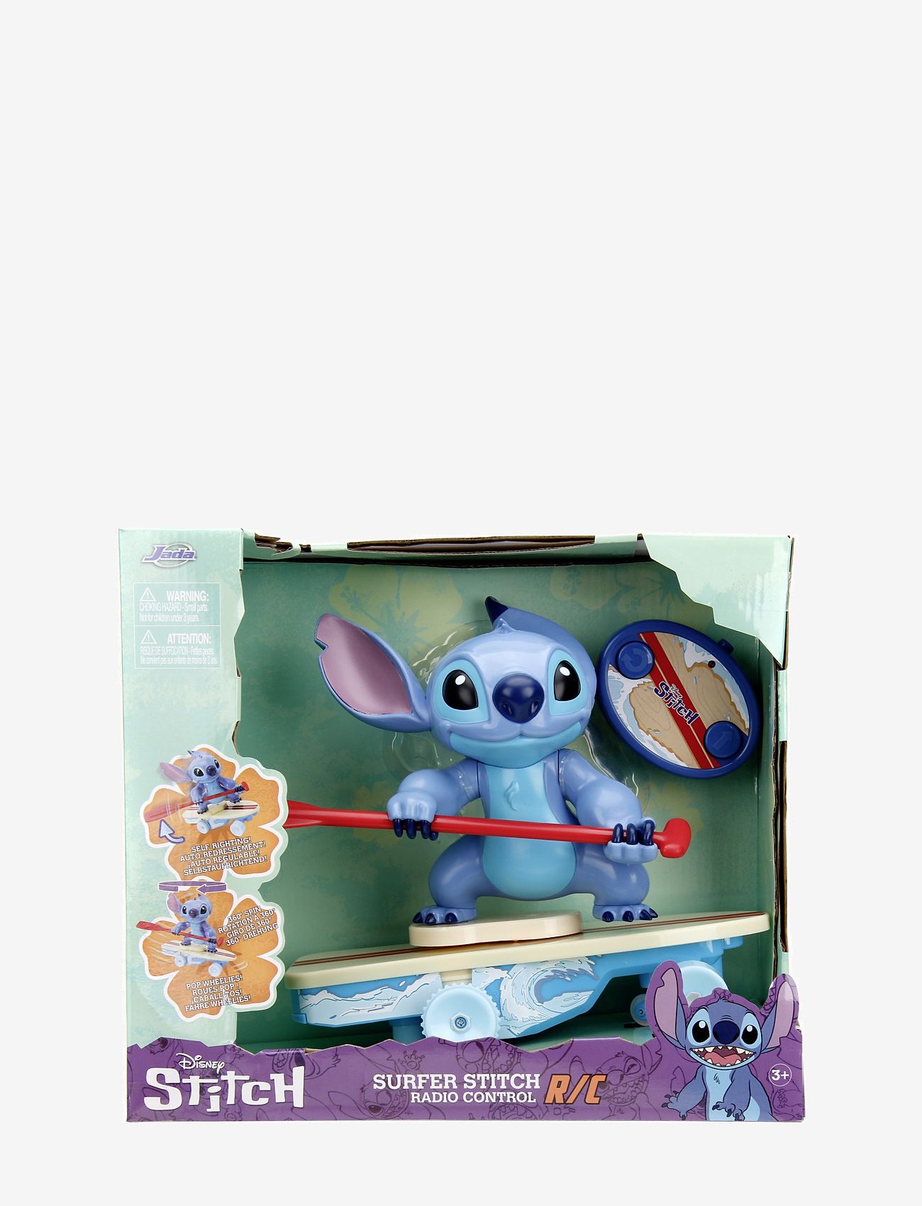 Jada Toys - Disney Radiostyrd Surfer Stitch, 25 cm - remote controlled toys - blue - 3
