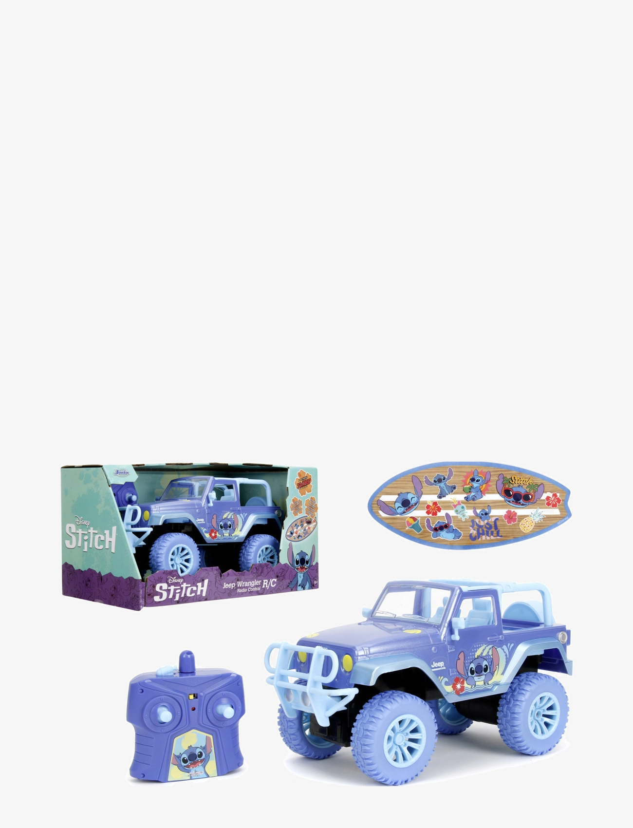 Jada Toys - Disney Stitch Radiostyrd Jeep 1:16 - fjernstyret legetøj - multi coloured - 1