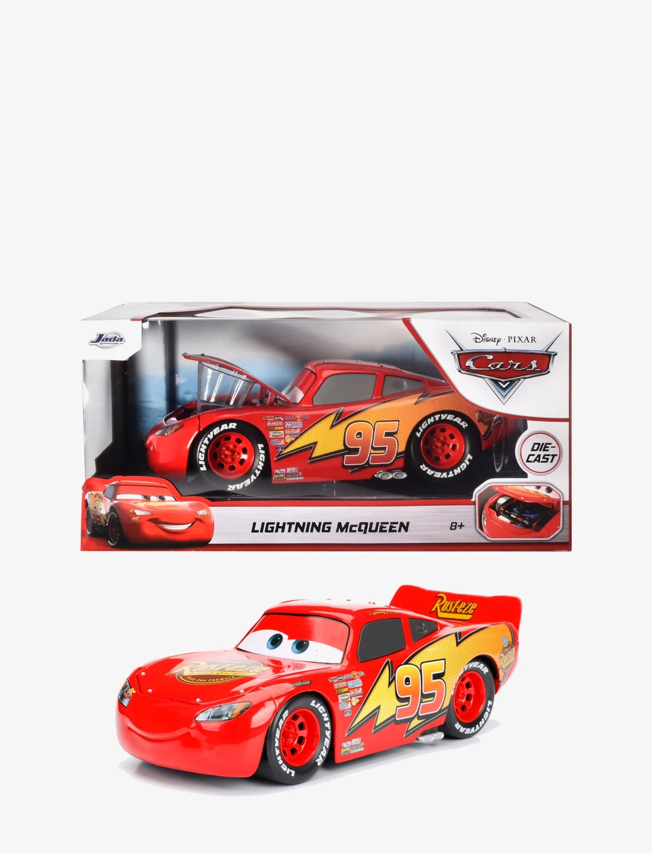 Jada Toys - Lightning McQueen, 1:24 - laveste priser - red - 0