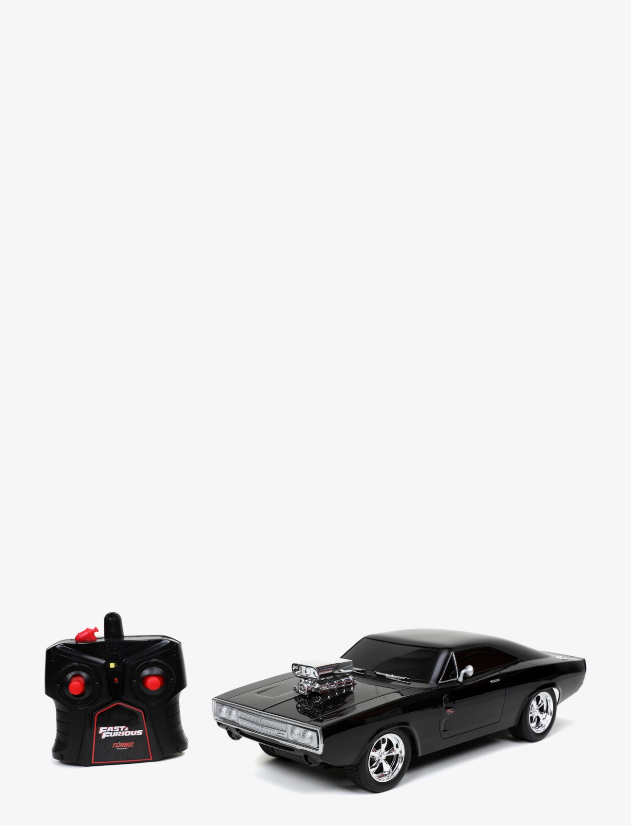 Jada Toys - Fast & Furious Radio Controlled Car 1970 Dodge Charger, 1:12 - black - 2