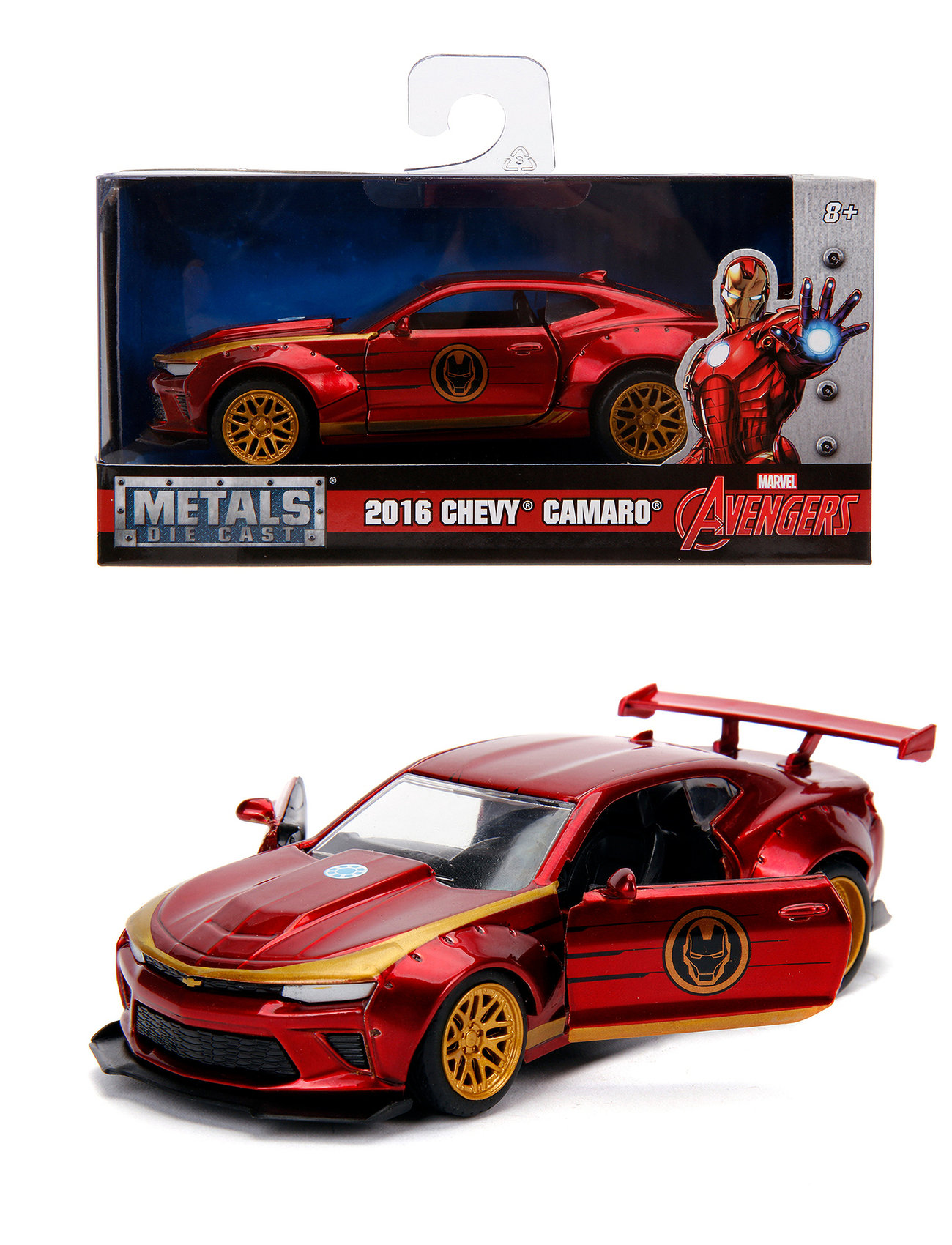 Jada Toys - Marvel Iron Man Chevy Camaro SS 1:32 - toy cars - red - 1