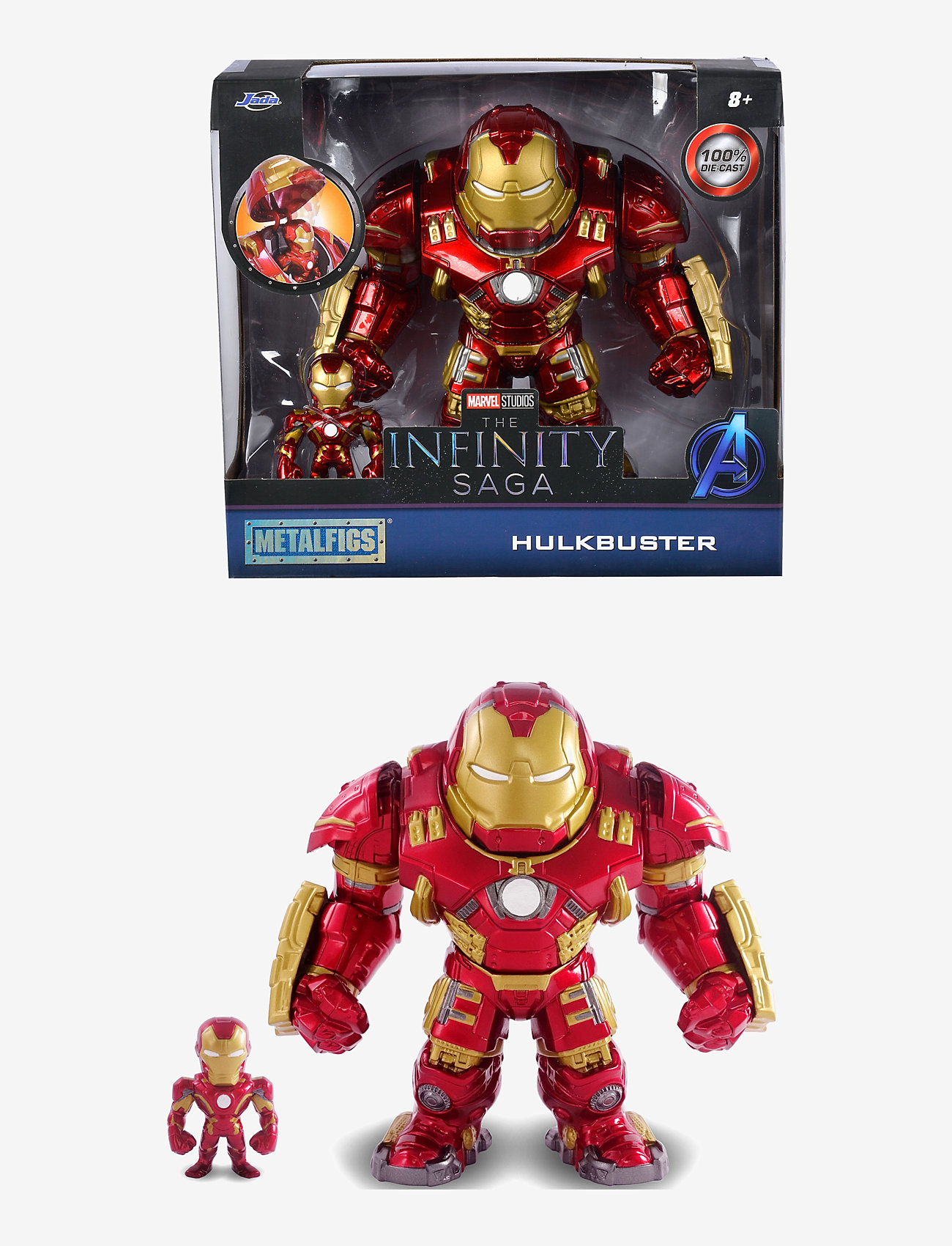 Jada Toys - Marvel Figure 6" Hulkbuster+2" Ironman - syntymäpäivälahjat - red - 1