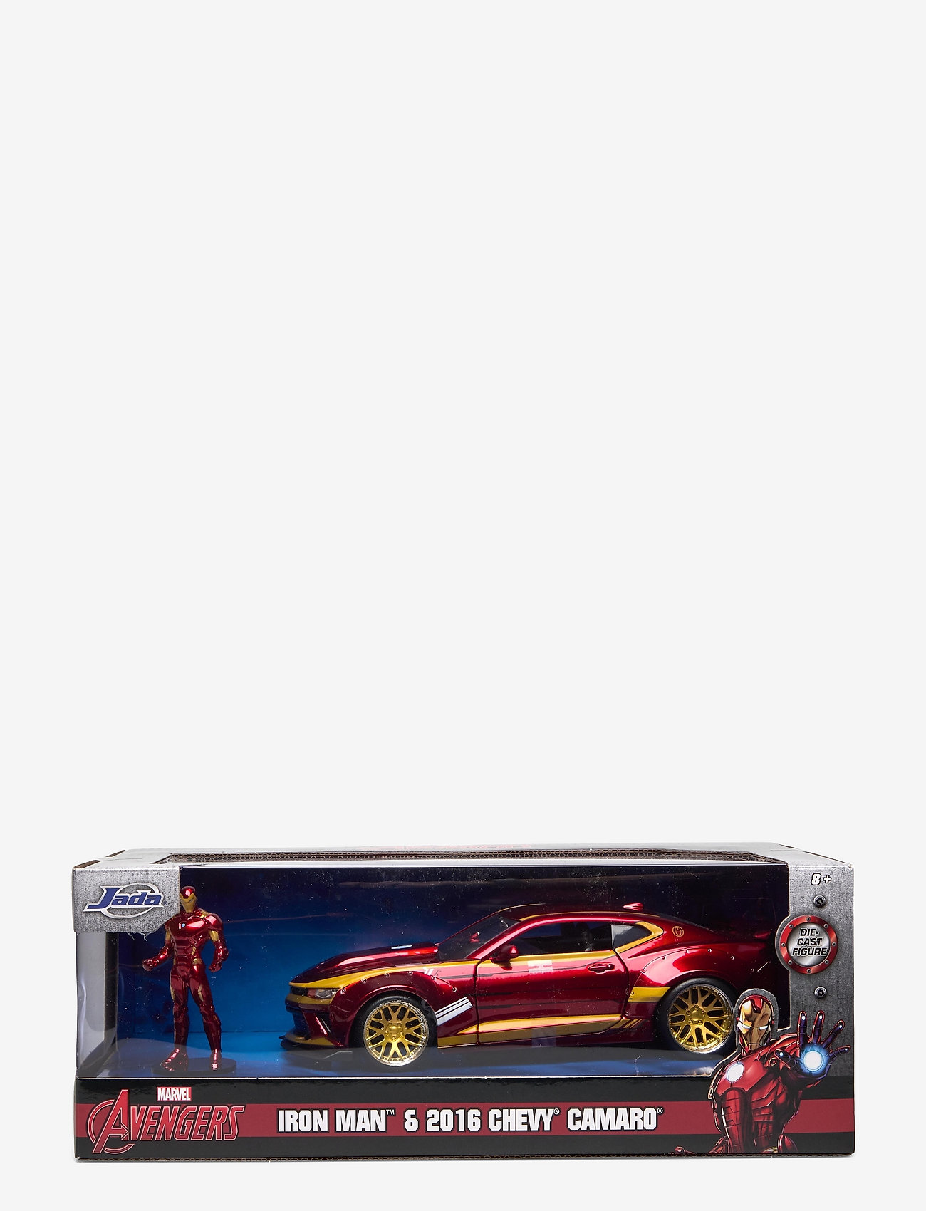 Jada Toys - Marvel Ironman 2016 Chevy Camaro SS med Figur 1:24 - leksaksbilar - multi coloured - 0