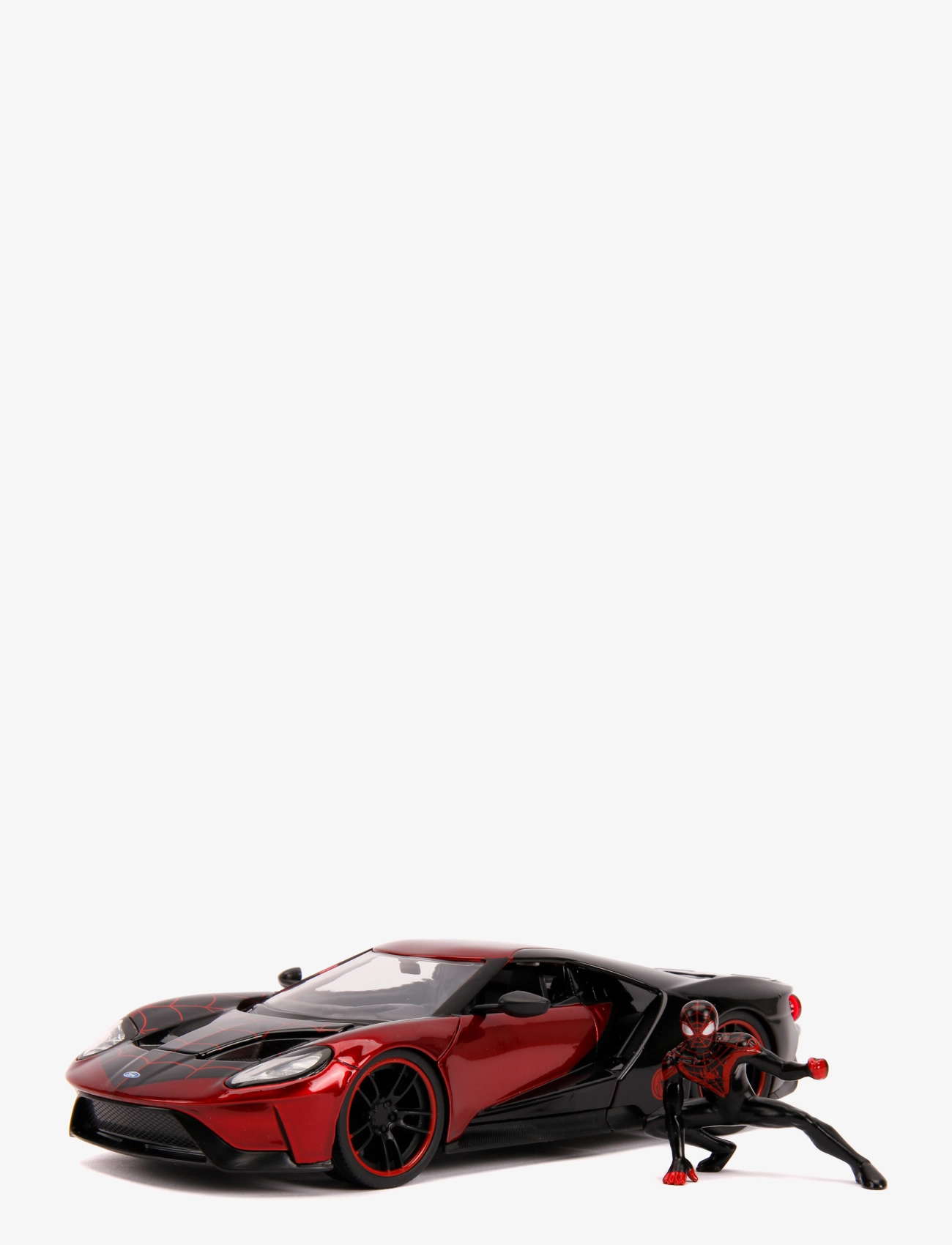 Jada Toys - Marvel Spider-Man Miles Morales 2017 Ford GT med Figur 1:24 - leksakssets & figurer - black - 3