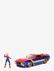 Jada Toys - Marvel Captain Marvel 1973 Ford Mustang Mach med Figur 1:24 - lekebiler - blue - 2