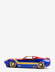 Jada Toys - Marvel Captain Marvel 1973 Ford Mustang Mach med Figur 1:24 - lekebiler - blue - 5