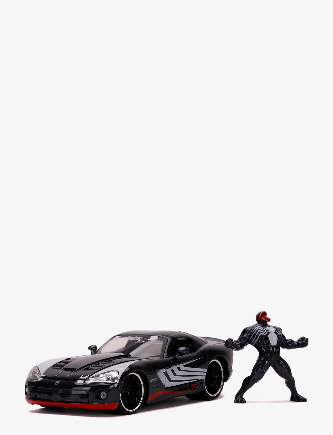 Jada Toys - Marvel Venom 2008 Dodge Viper 1:24 - leluautot - black - 0
