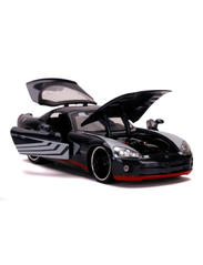 Jada Toys - Marvel Venom 2008 Dodge Viper 1:24 - laveste priser - black - 10