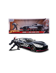Jada Toys - Marvel Venom 2008 Dodge Viper 1:24 - leluautot - black - 11