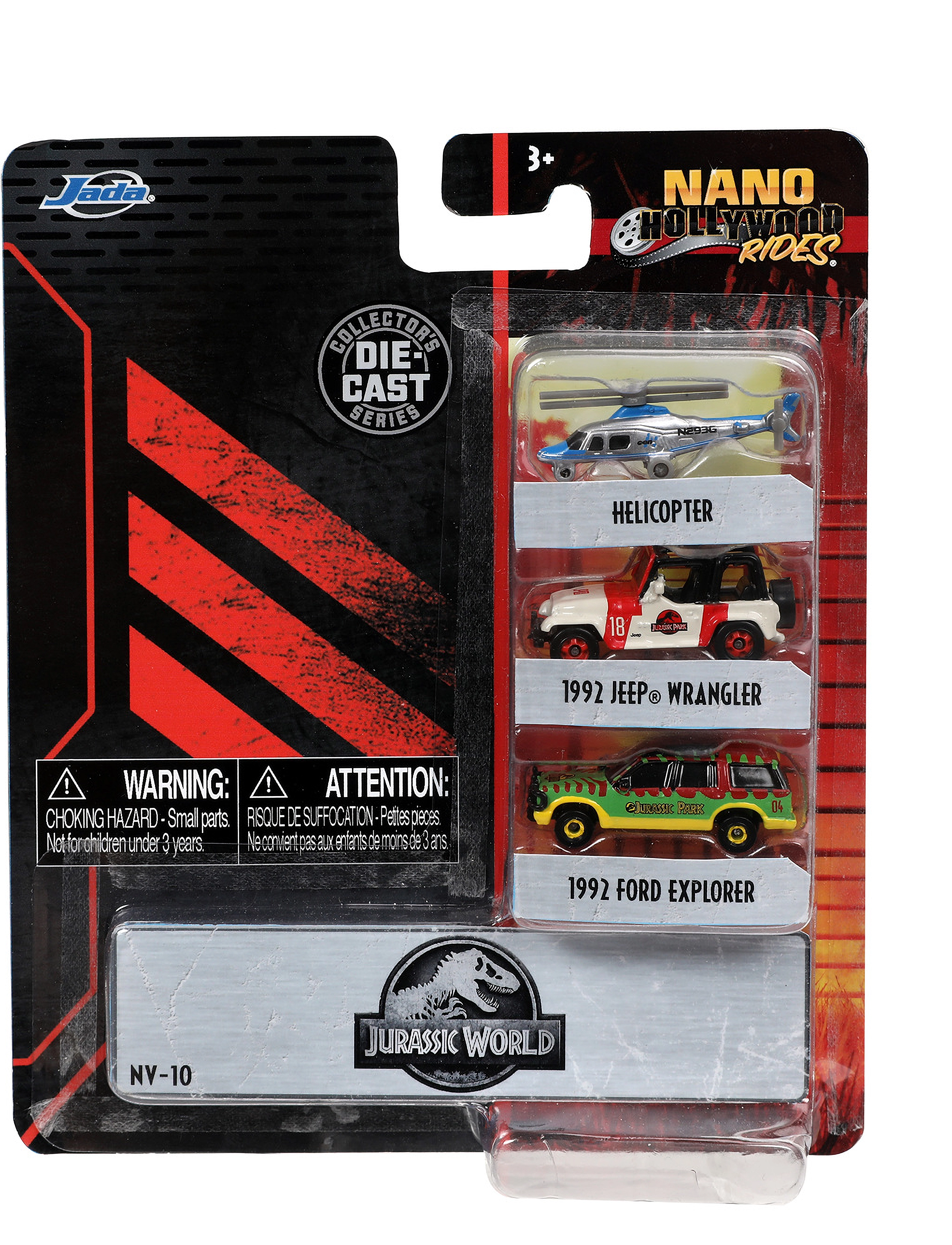 Jada Toys - Jurassic Park 3-Pack A Nano Cars - multi coloured - 1
