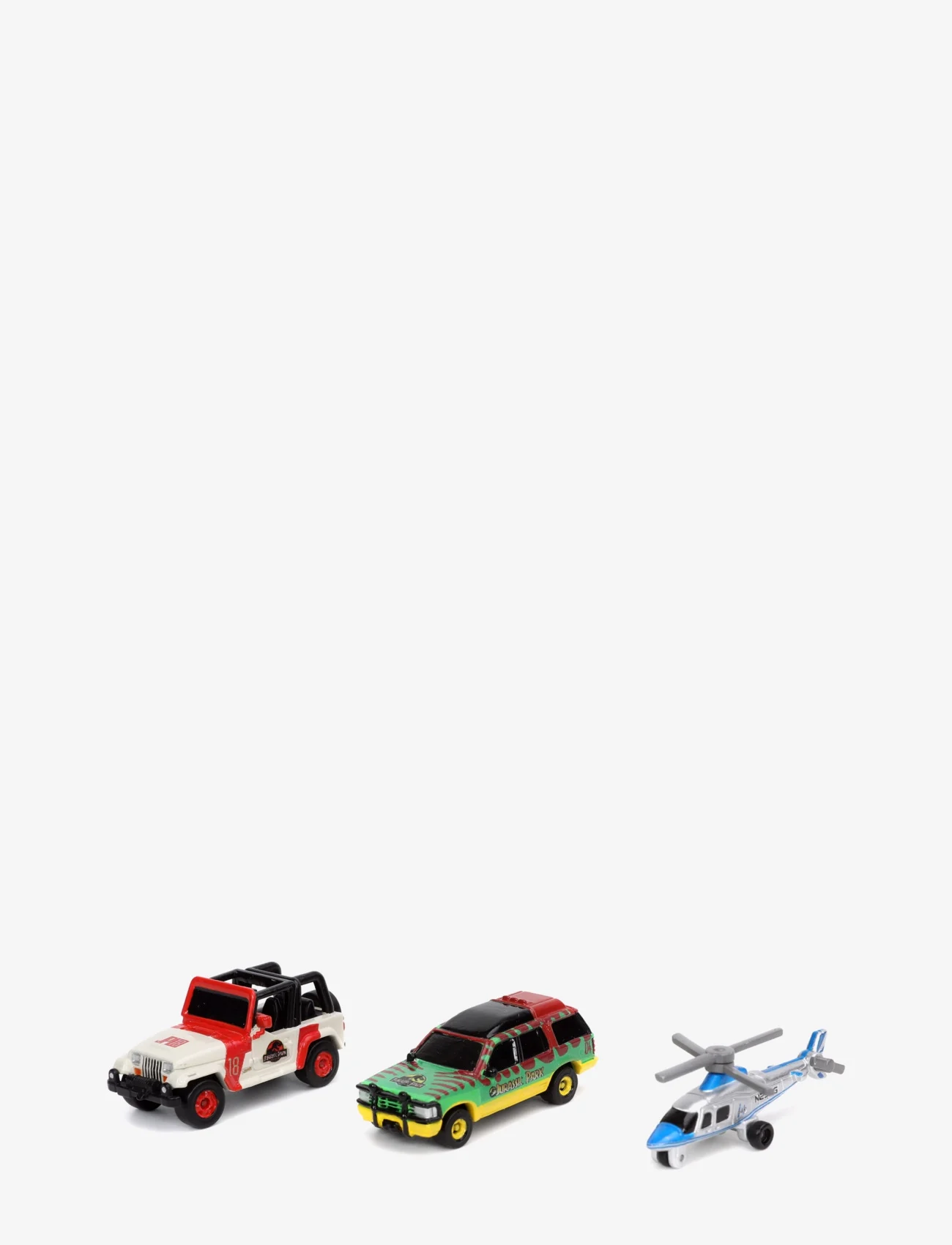 Jada Toys - Jurassic Park 3-Pack A Nano Cars - laveste priser - multi coloured - 1