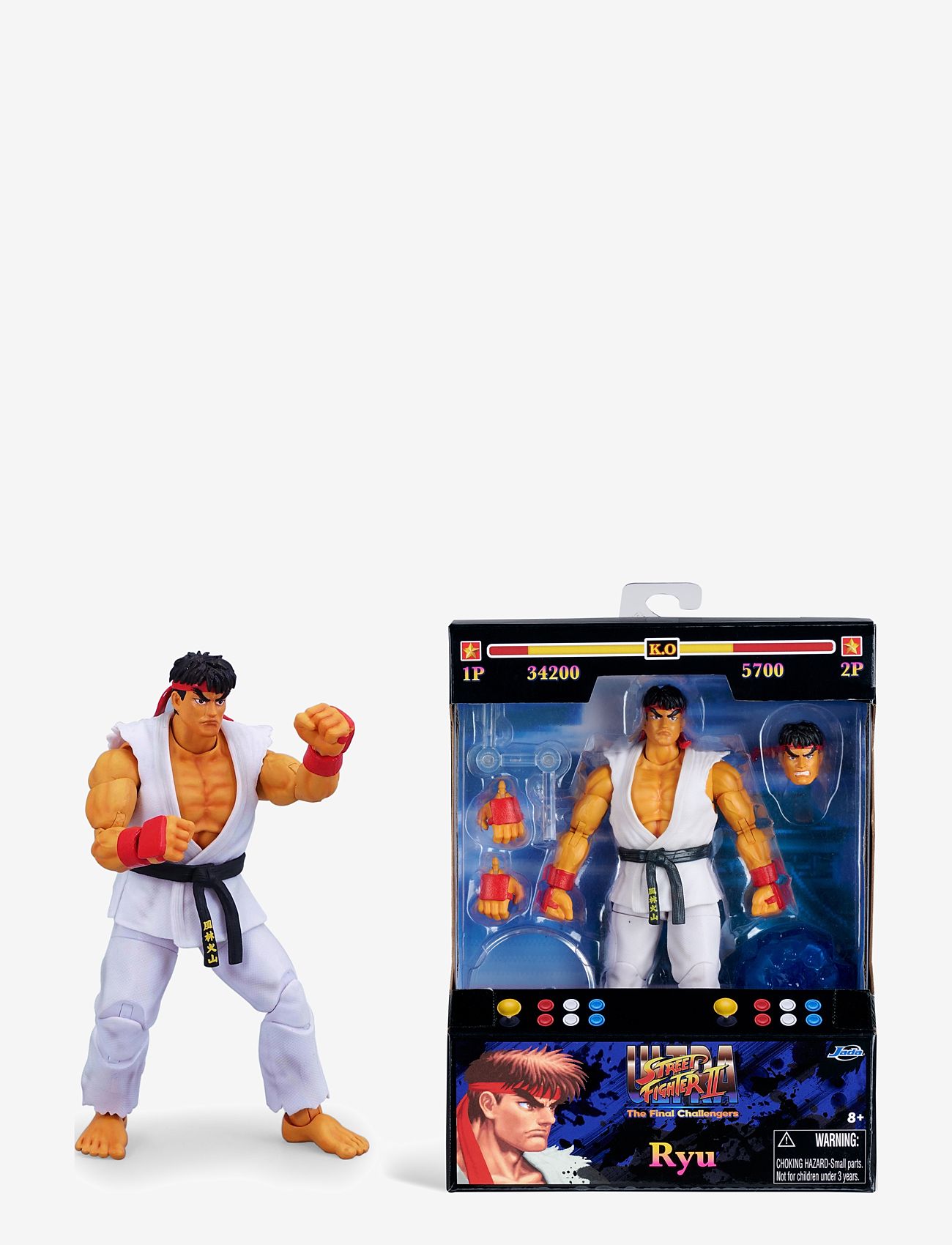 Jada Toys - Jada Toys Street Fighter II Ryu 6" Figure - actionfigurer - multi coloured - 1