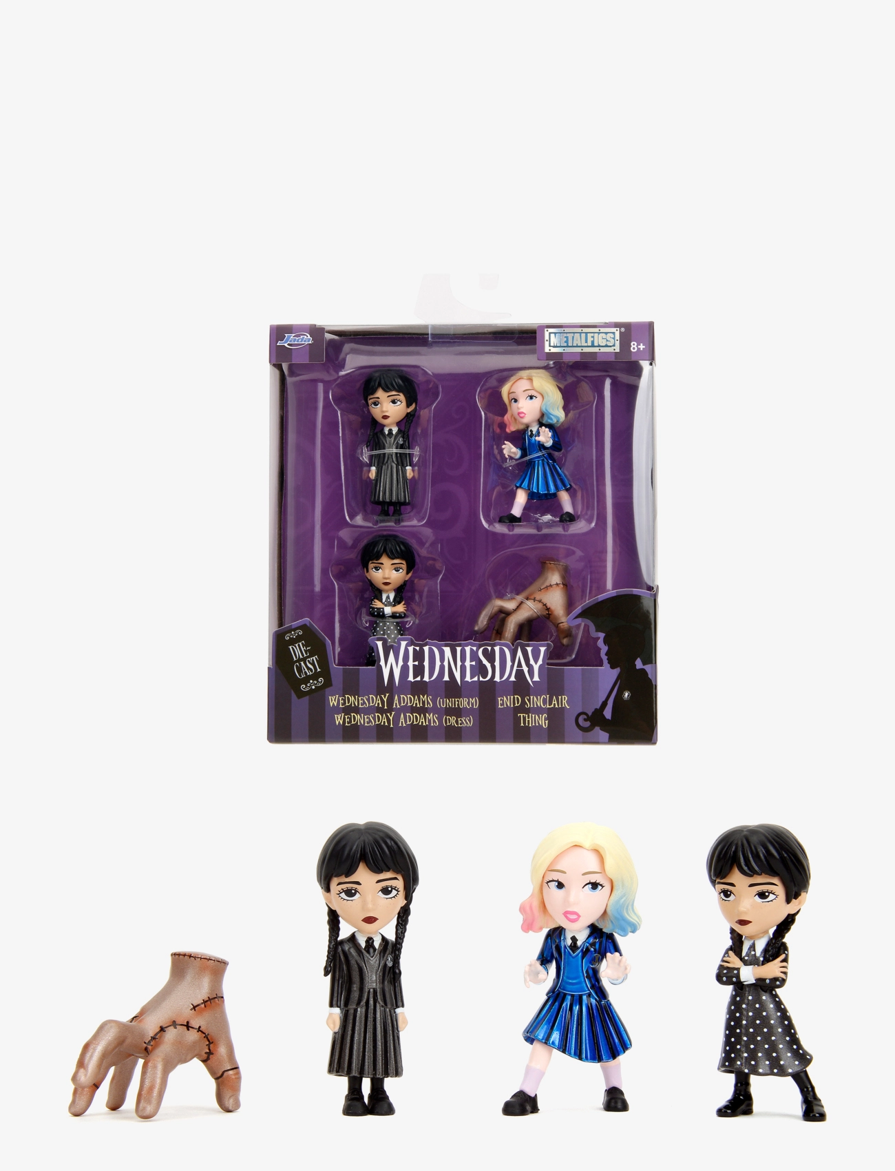 JADA Spielzeug Wednesday 4-Pack Figures 2,5" Patterned - One Size - Kinder