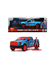 Jada Toys - DC Comics Supermann med 2018 Ford F 150 Raptor 1:32 - de laveste prisene - blue - 11