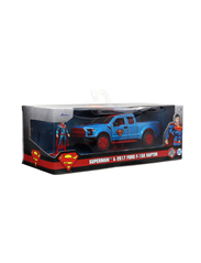 Jada Toys - DC Comics Supermann med 2018 Ford F 150 Raptor 1:32 - de laveste prisene - blue - 13