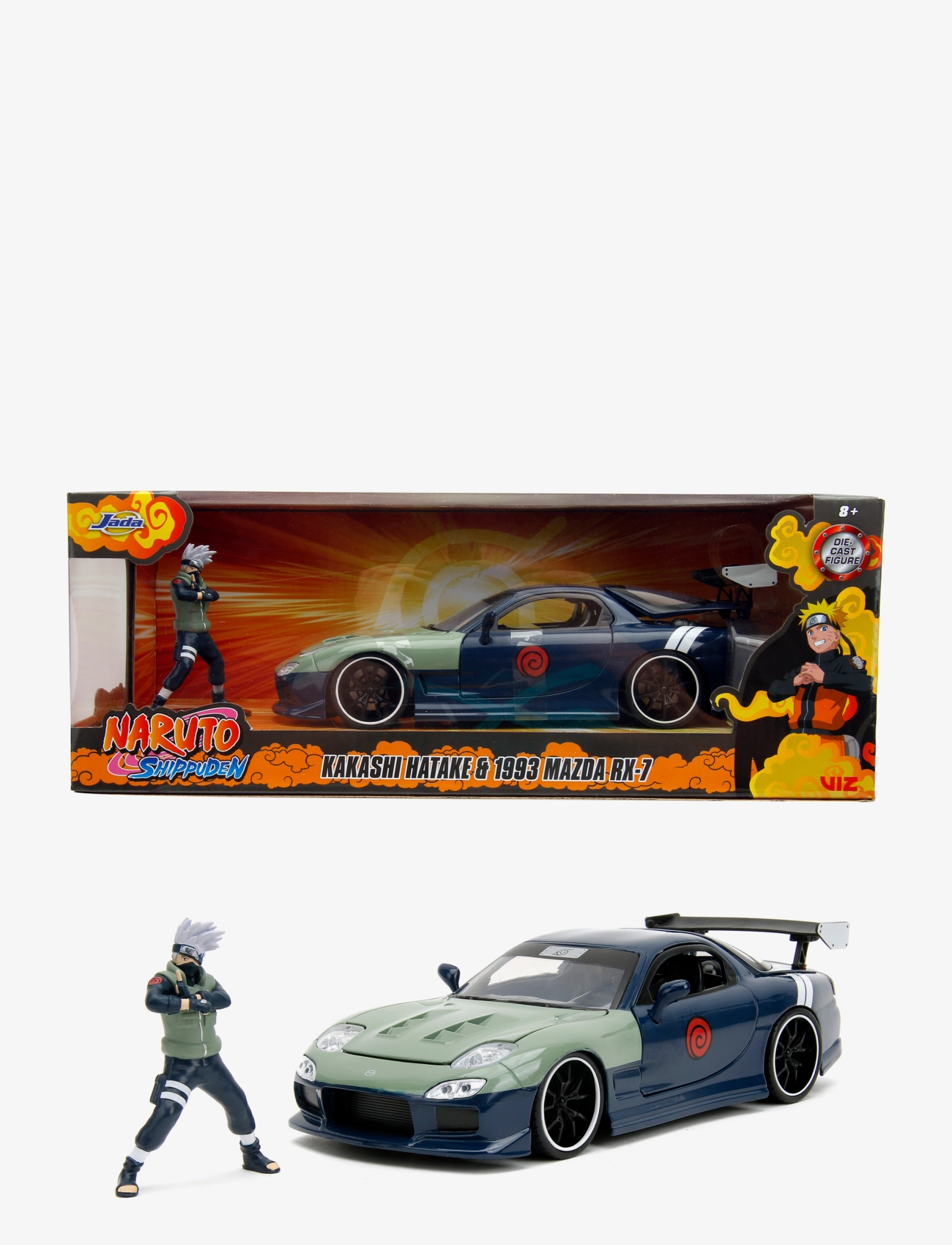 Jada Toys Naruto Mazda Rx-7 1:24, Børn, Toy Cars, Multi/mønstret, Str: ONE SIZE