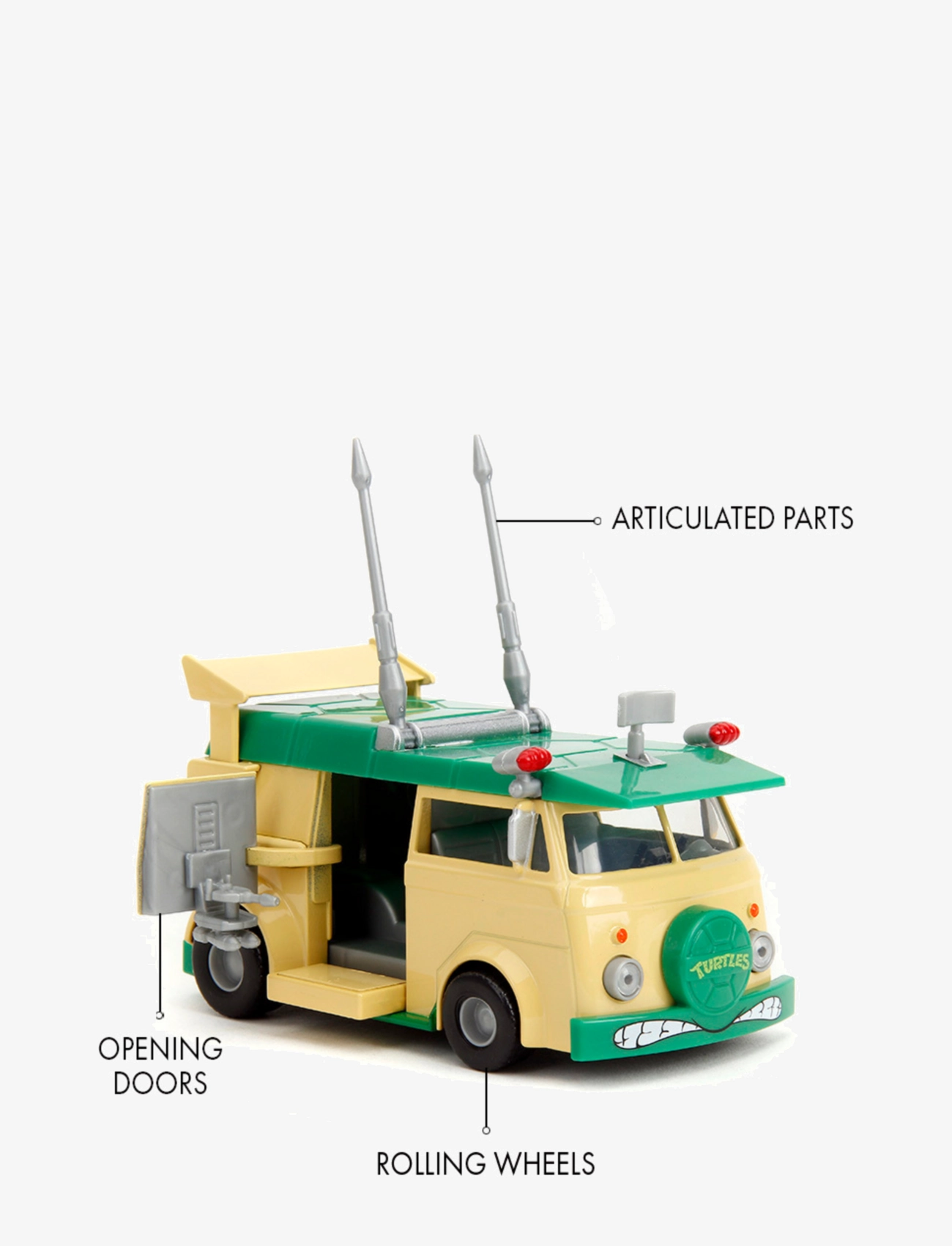 Jada Toys - Turtles Sköldpaddsbil Party Wagon 1:32 - legetøjsbiler - multi coloured - 2