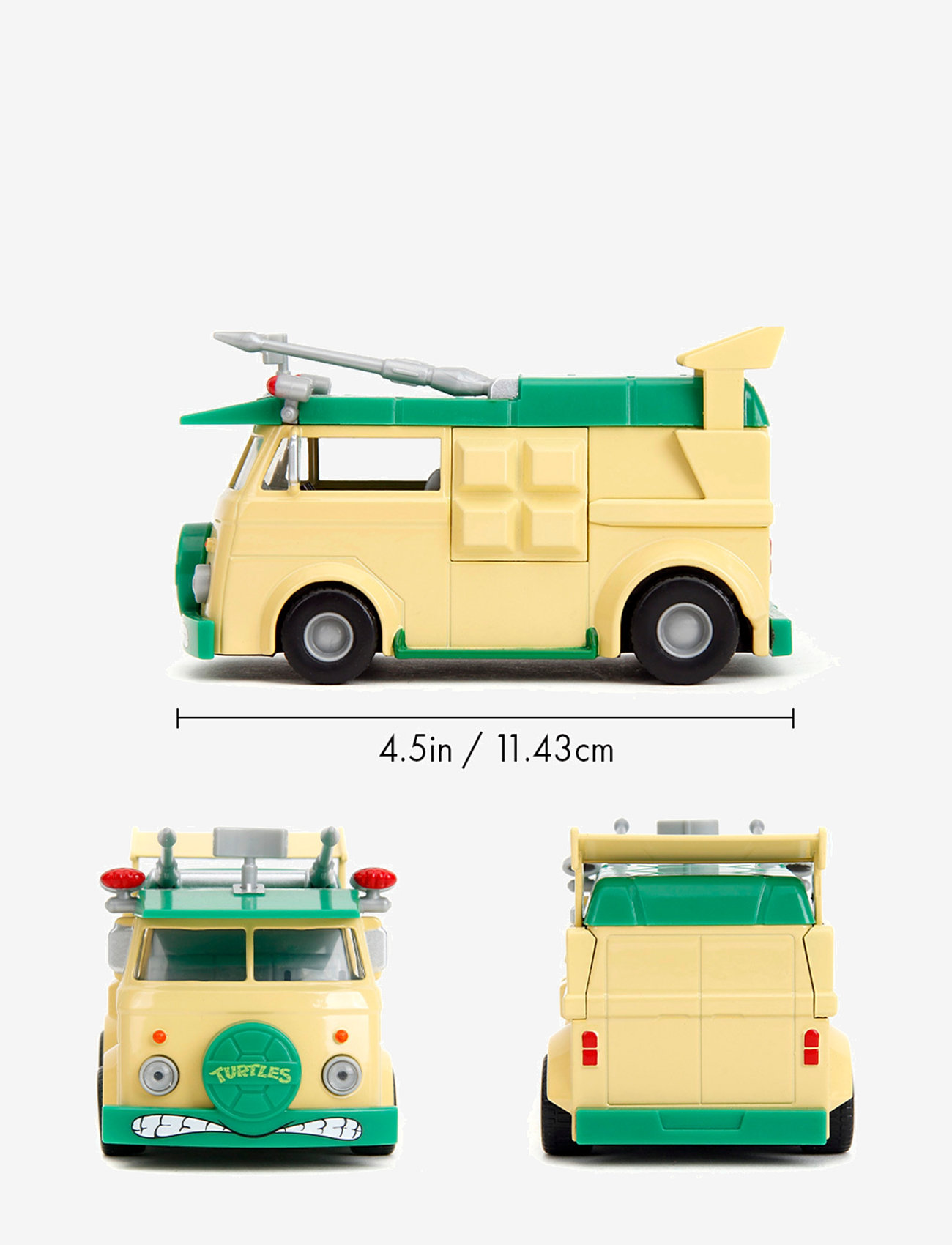 Jada Toys - Turtles Sköldpaddsbil Party Wagon 1:32 - leksaksbilar - multi coloured - 3