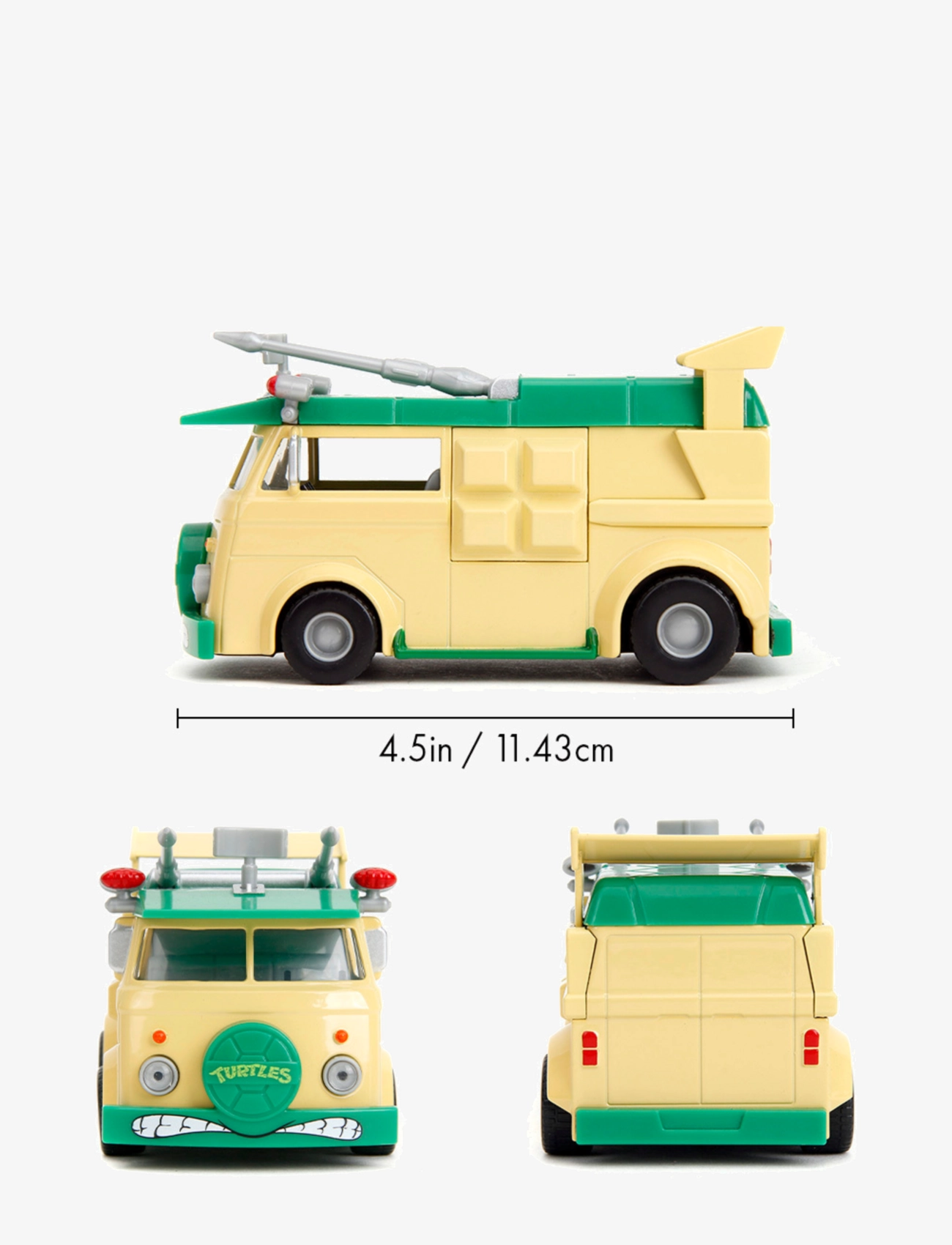 Jada Toys - Turtles Sköldpaddsbil Party Wagon 1:32 - legetøjsbiler - multi coloured - 3