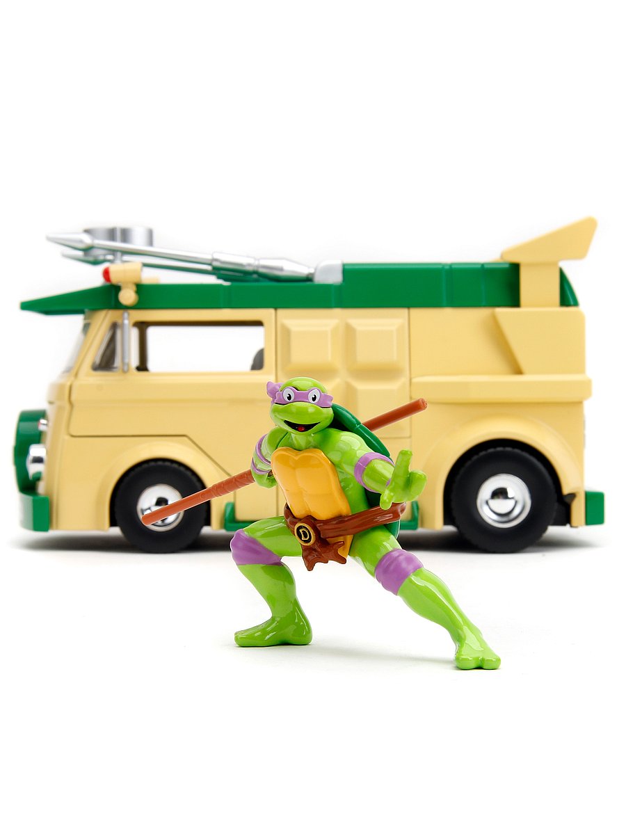 Jada Toys - Turtles Party Wagon 1:24 - veiksmo figūrėlės - yellow - 0