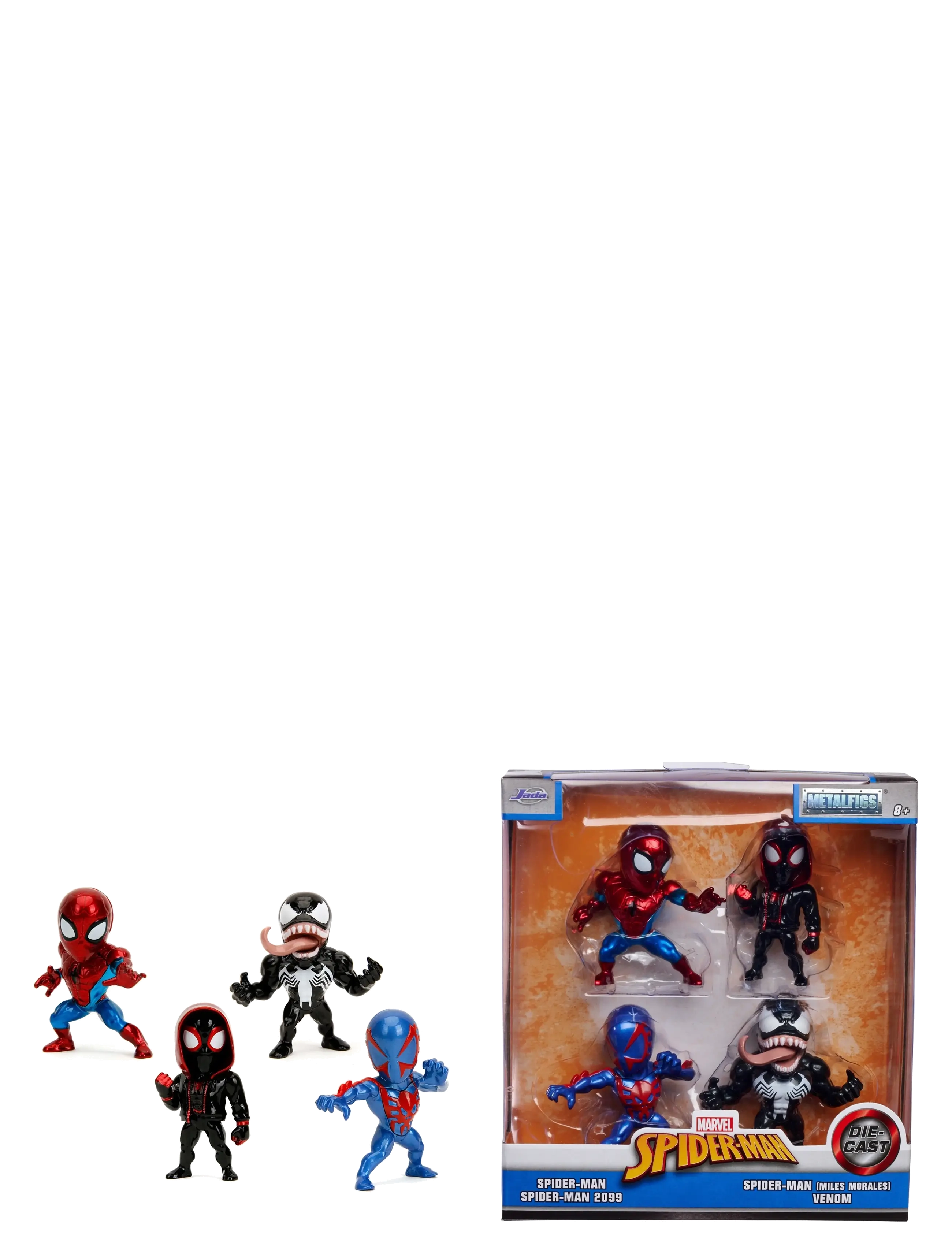 Jada Spielzeug Marvel Collector Figure 4-Pack Wave 1, 6Cm, One Size, Playsets & Action Figures, Rot - Movies Fairy Tale Characters, Kinder