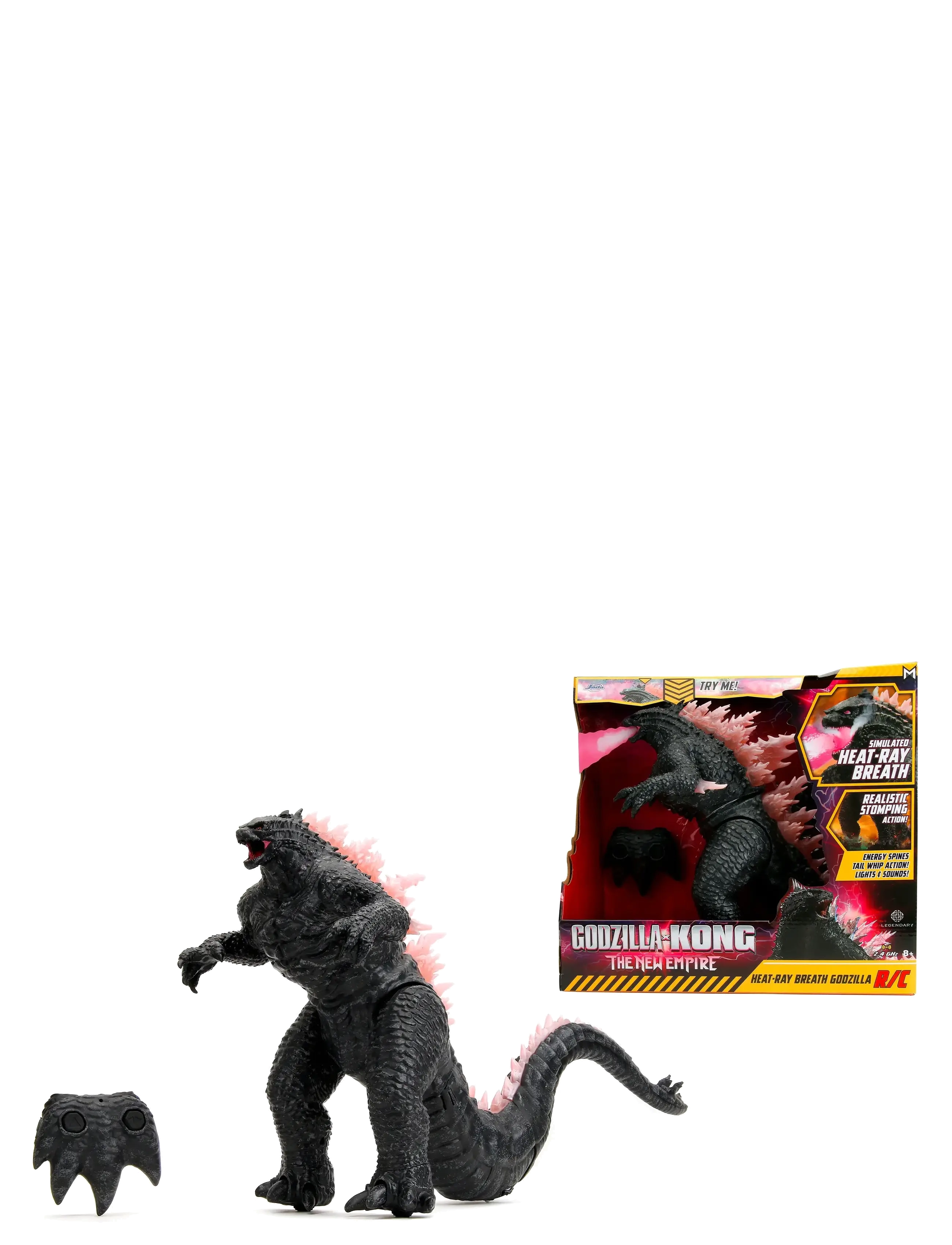Jada Spielzeug Radio Controlled Walking Godzilla 1:12, One Size, Playsets & Action Figures, Mehrfarbig/gemustert - Movies Fairy Tale Characters, Kinde