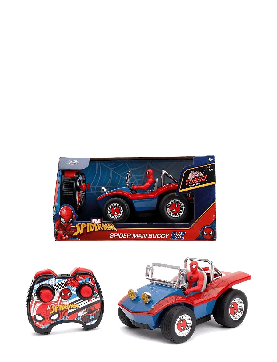 Jada Toys - Marvel Spider-Man RC Buggy 1:24 - puldiga mänguasjad - multicolor - 0