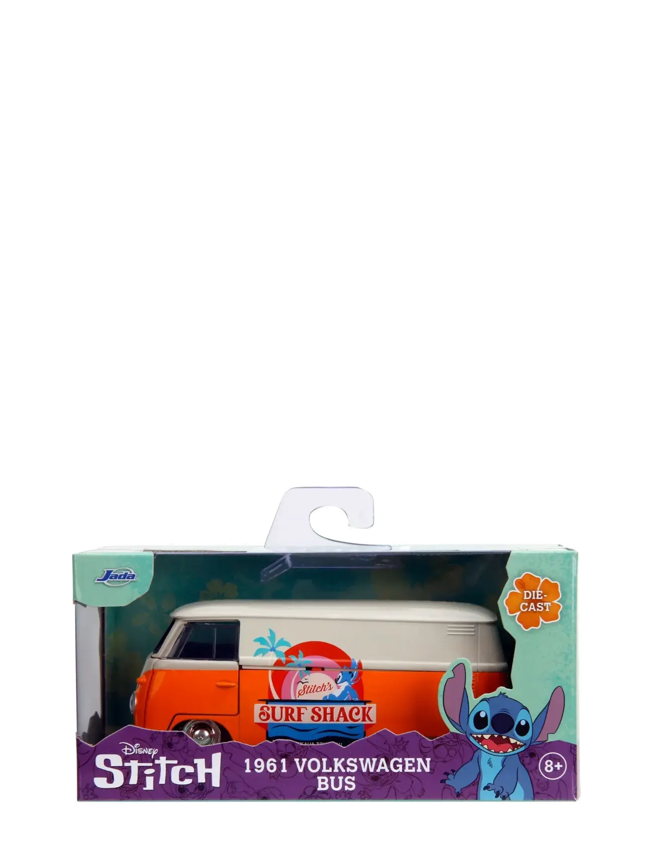 Jada Toys - Stitch 1961 VW Buss 1:32 - leksaksfordon & bilar - red - 2