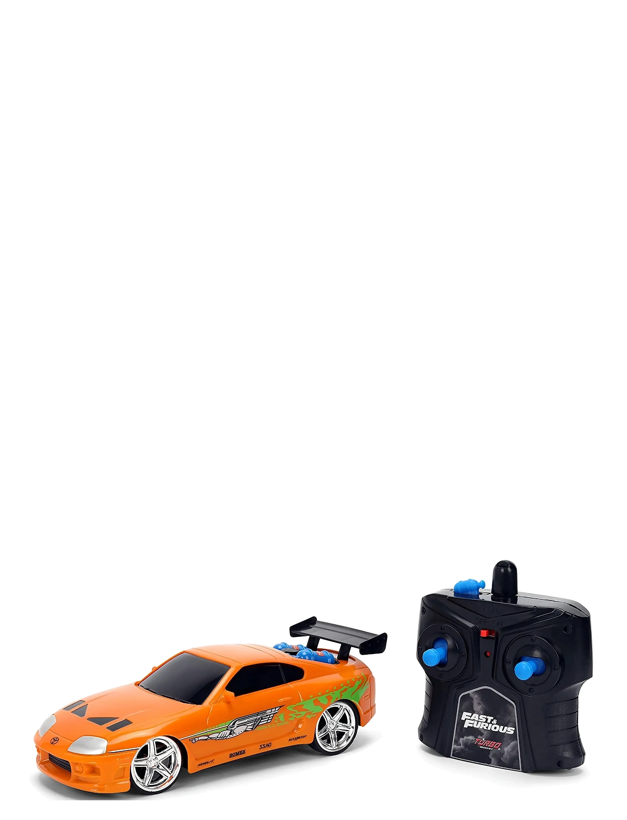 Jada Toys Fast & Furious Radio Controlled Nitro Powered Vapor 1:24, Remote Controlled Legetøj, Orange, Str: ONE SIZE