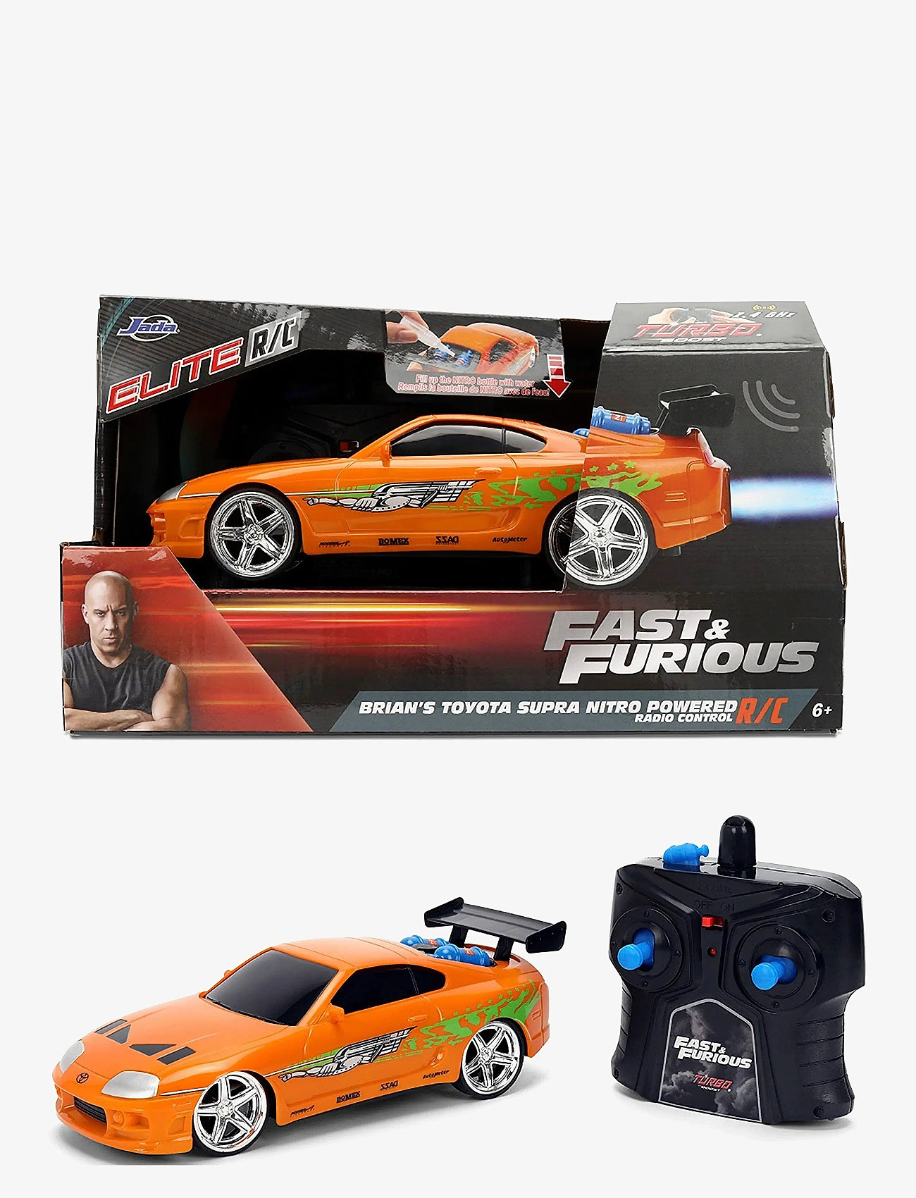 Jada Toys - Fast & Furious Radio Controlled  Nitro Powered Vapor 1:24 - remote controlled toys - orange - 1