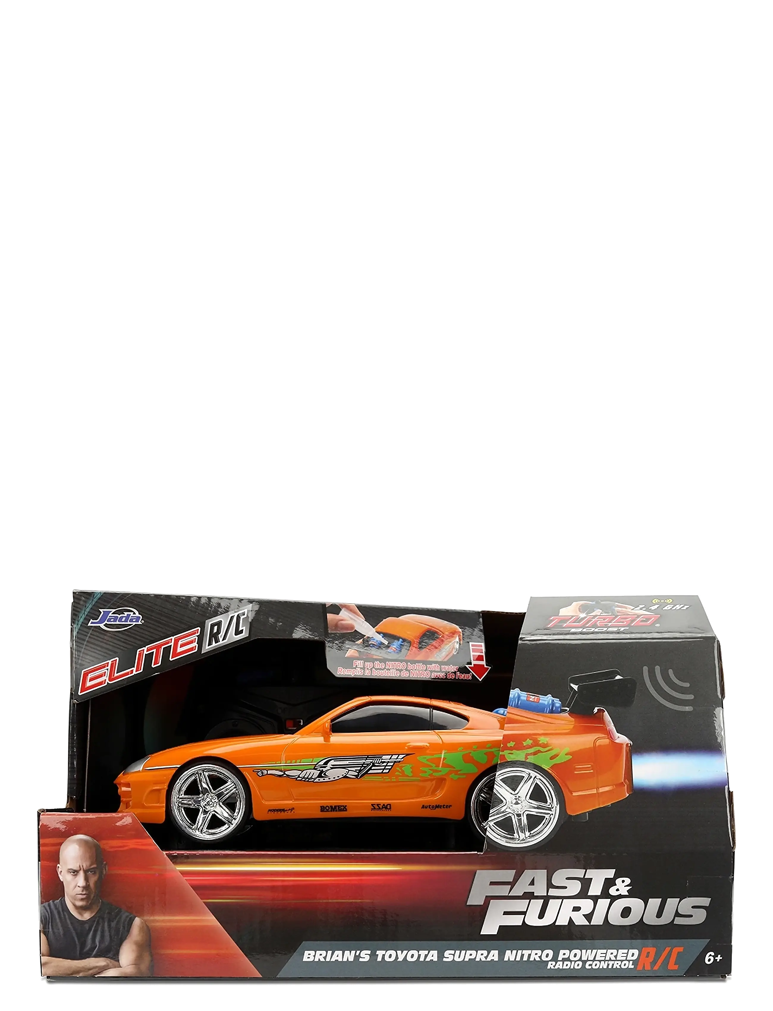 Jada Toys - Fast & Furious Radio Controlled  Nitro Powered Vapor 1:24 - jouets télécommandés - orange - 2