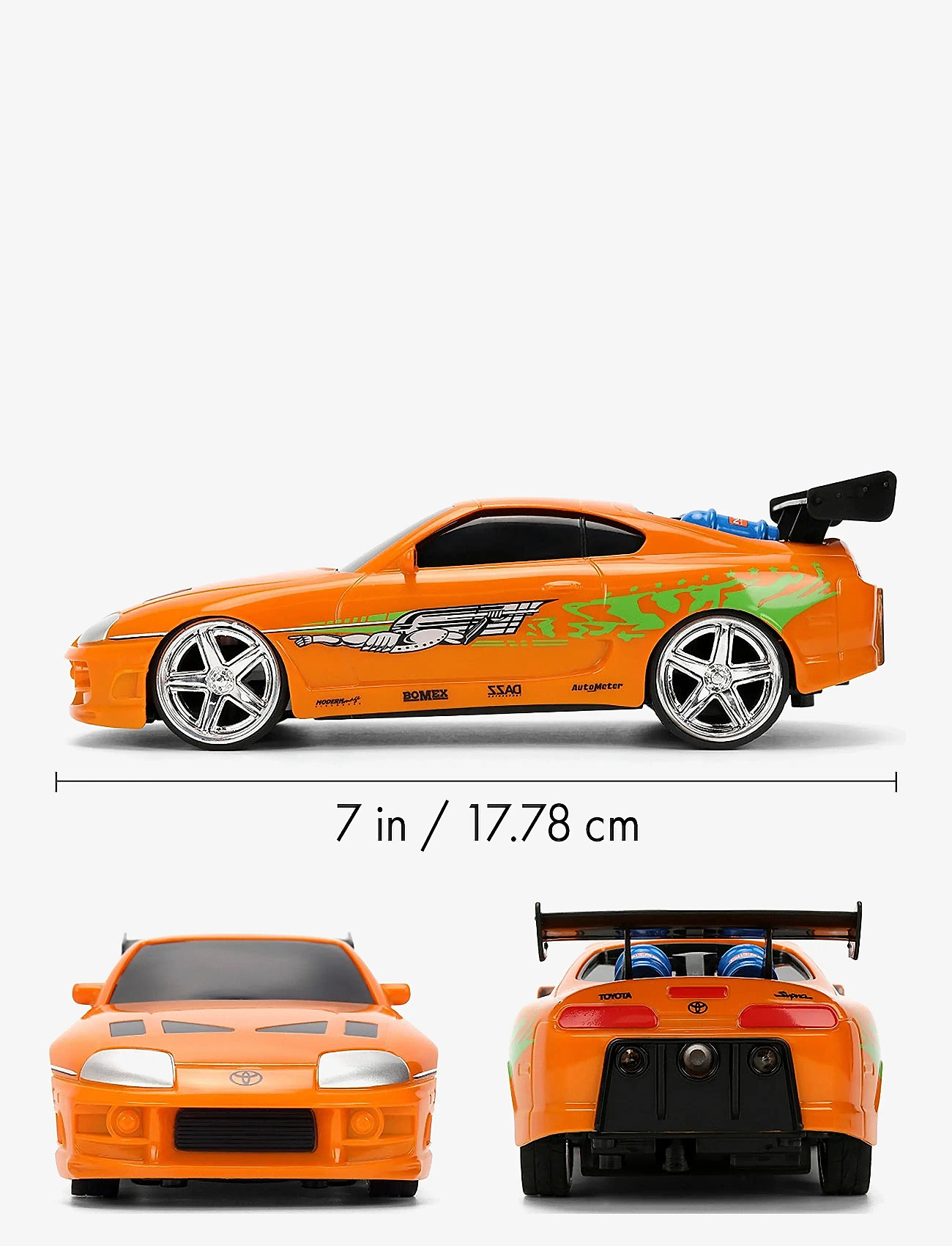 Jada Toys - Fast & Furious Radio Controlled  Nitro Powered Vapor 1:24 - remote controlled toys - orange - 4
