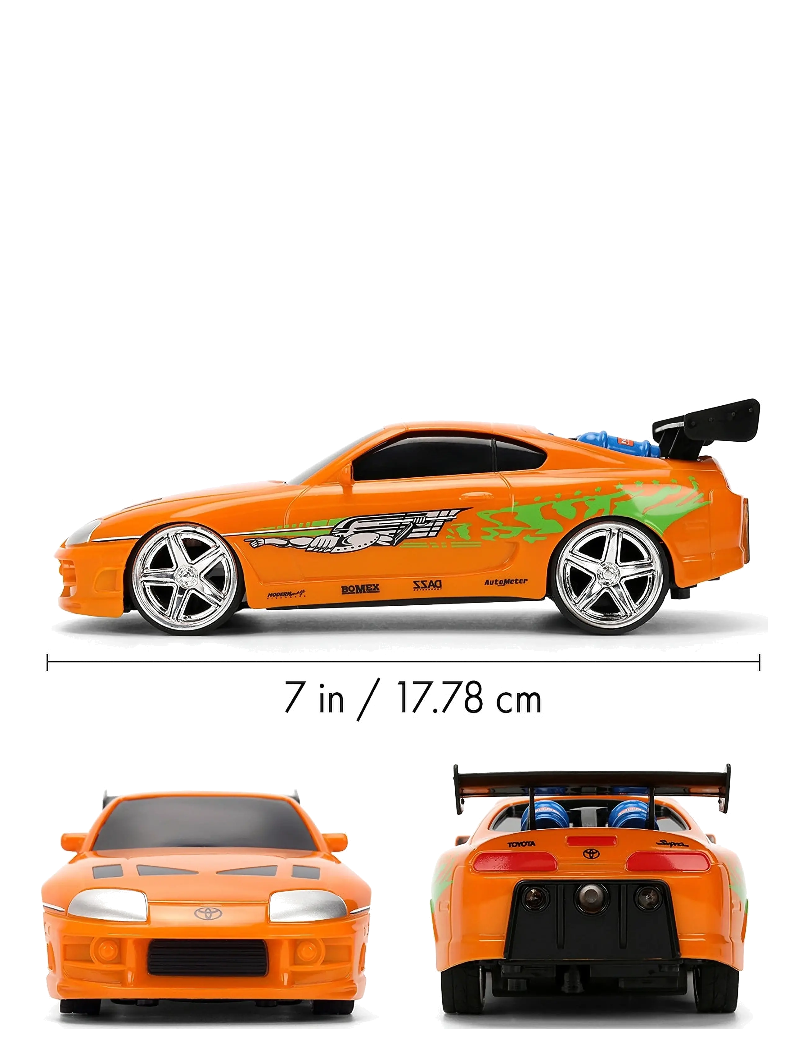 Jada Toys - Fast & Furious Radio Controlled  Nitro Powered Vapor 1:24 - jouets télécommandés - orange - 4