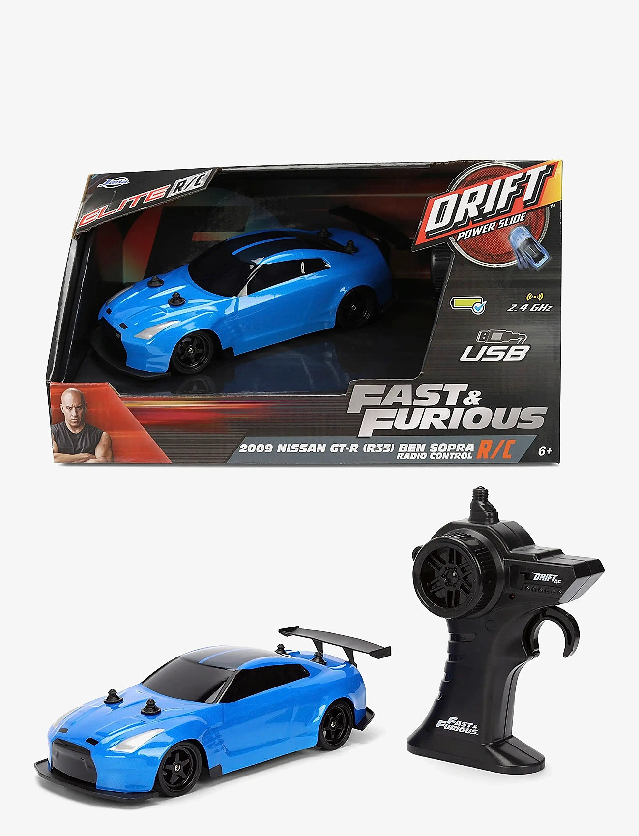 Jada Toys Fast & Furious Radio Controlled Drift 20098 Nissan 1:24 ...