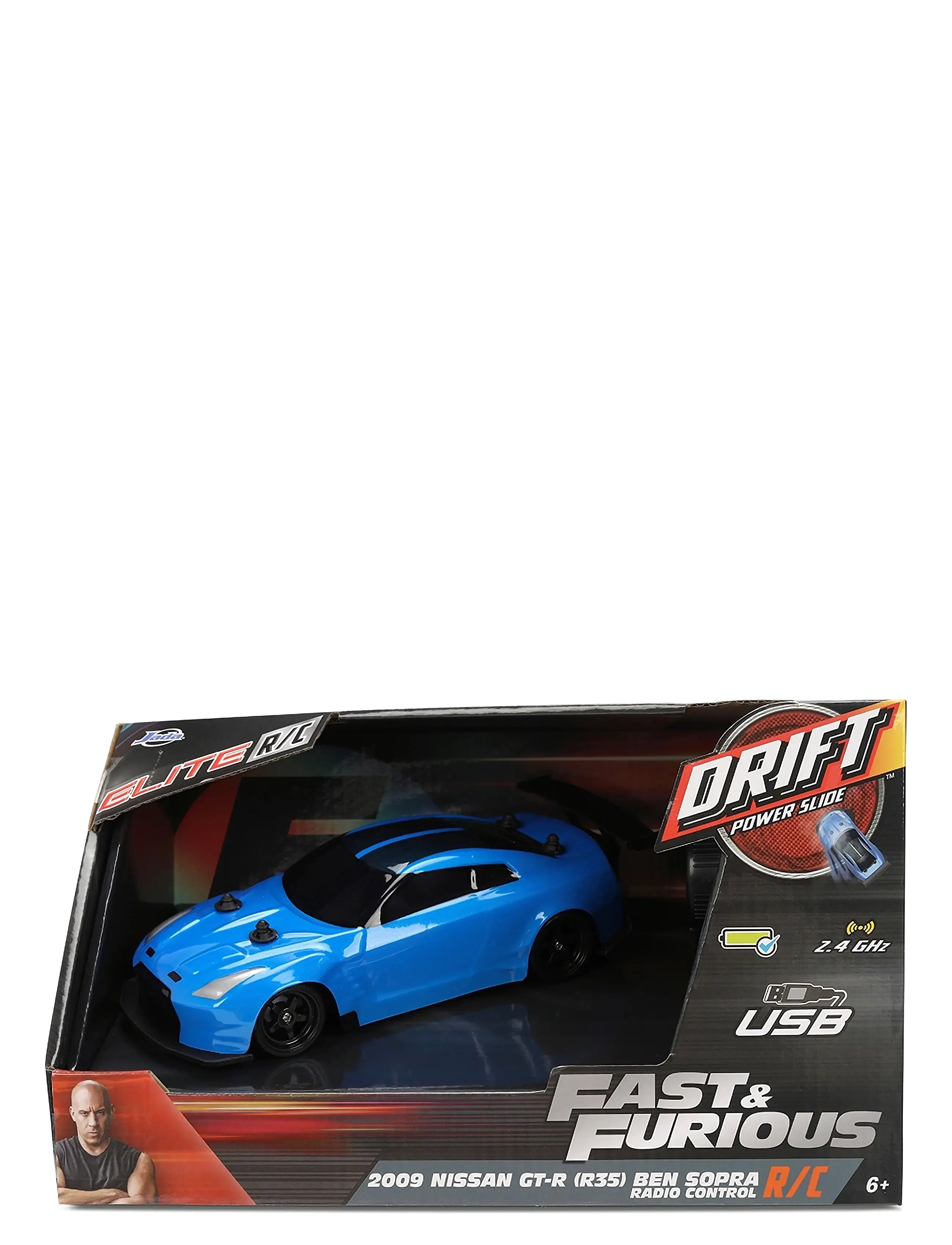 Jada Toys - Fast & Furious Radio Controlled  Drift 20098 Nissan 1:24 - ferngesteuertes spielzeug - blue - 2