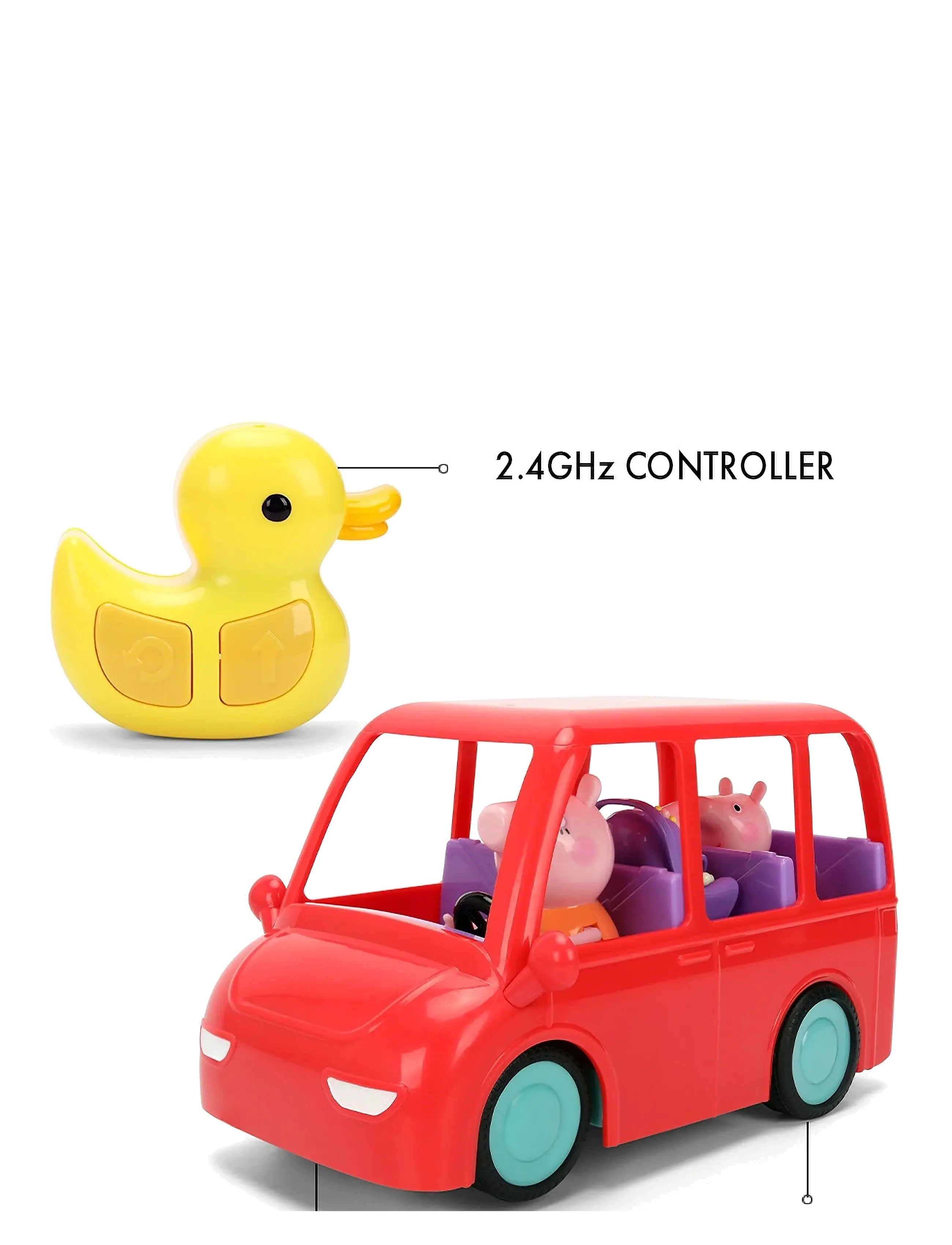Jada Toys - Peppa Pig Remote-Controlled Family Car - spielzeugautos - multicoloured - 5