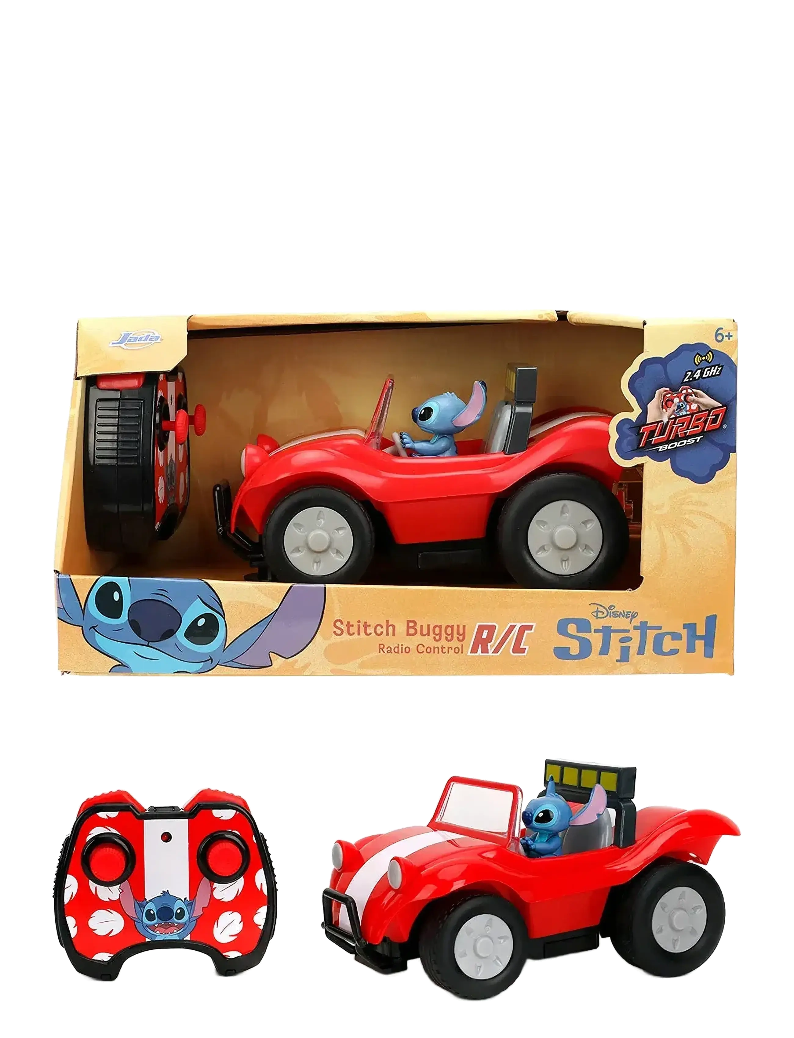 Jada Toys Disney Stitch Radio Controlled Buggy 1:24, Børn, Other Toy Cars, Multi/mønstret, Str: ONE SIZE
